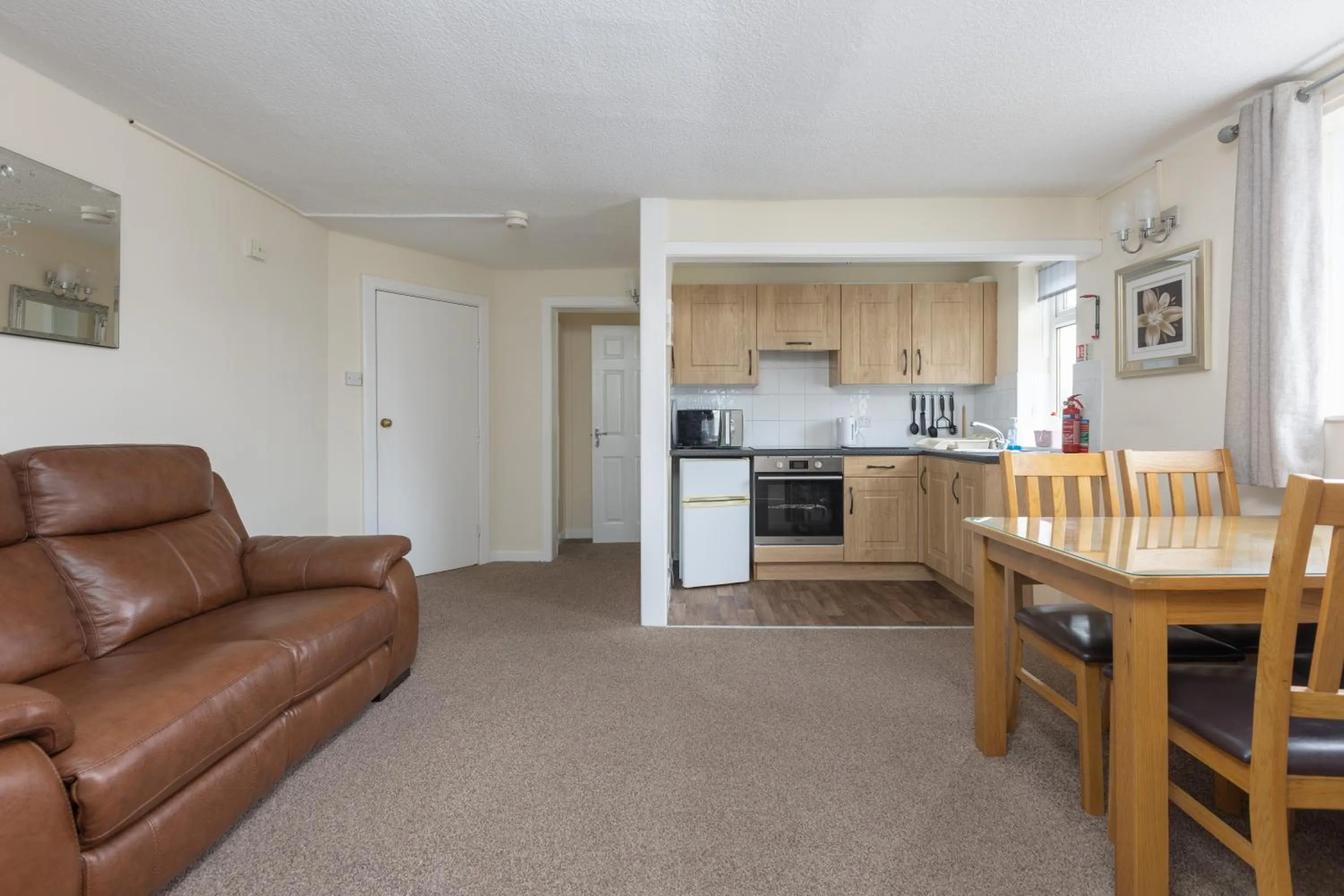 Living room in Beachcliffe Holiday Apartments
