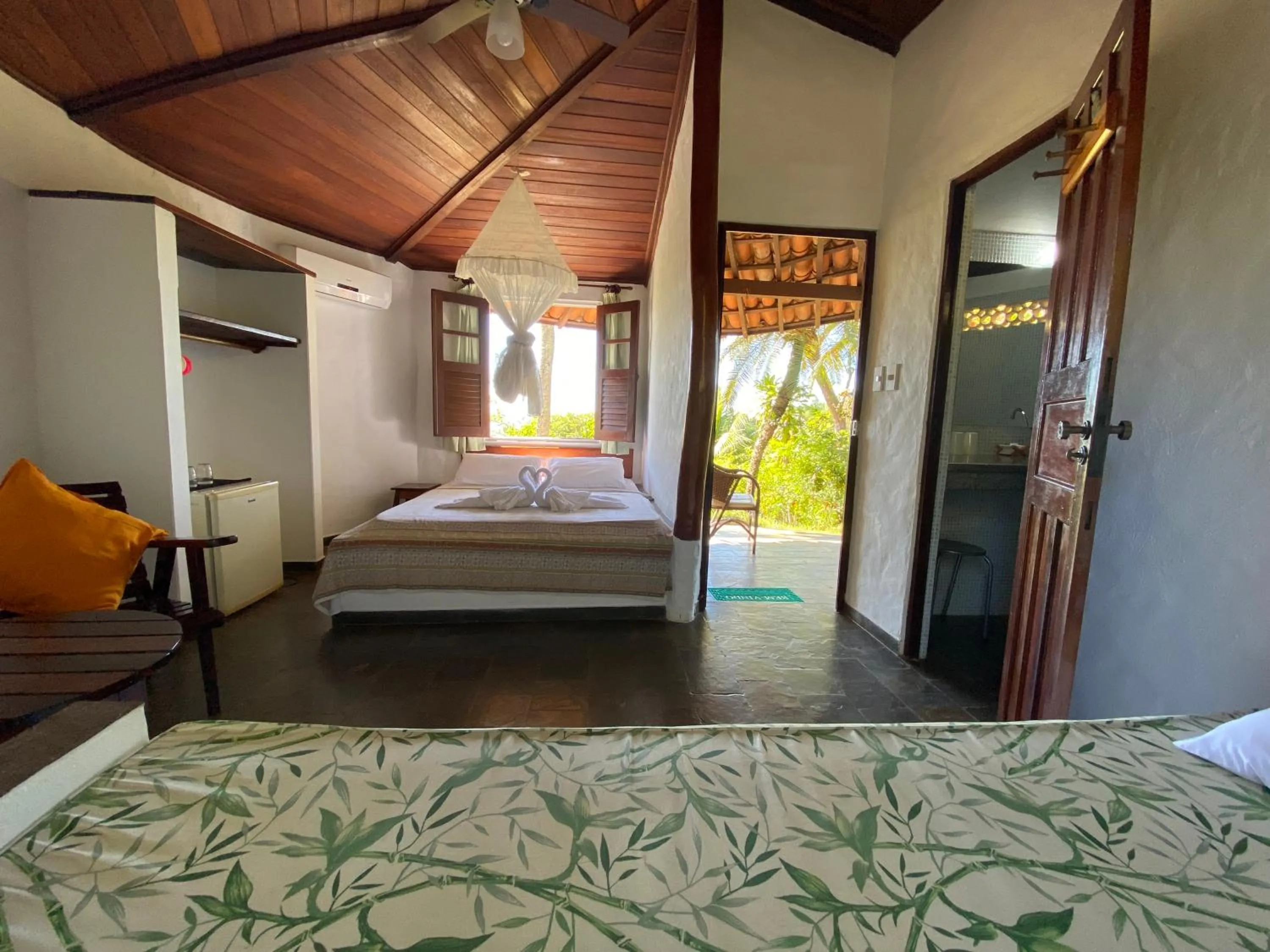 Bed in Pousada Colibri