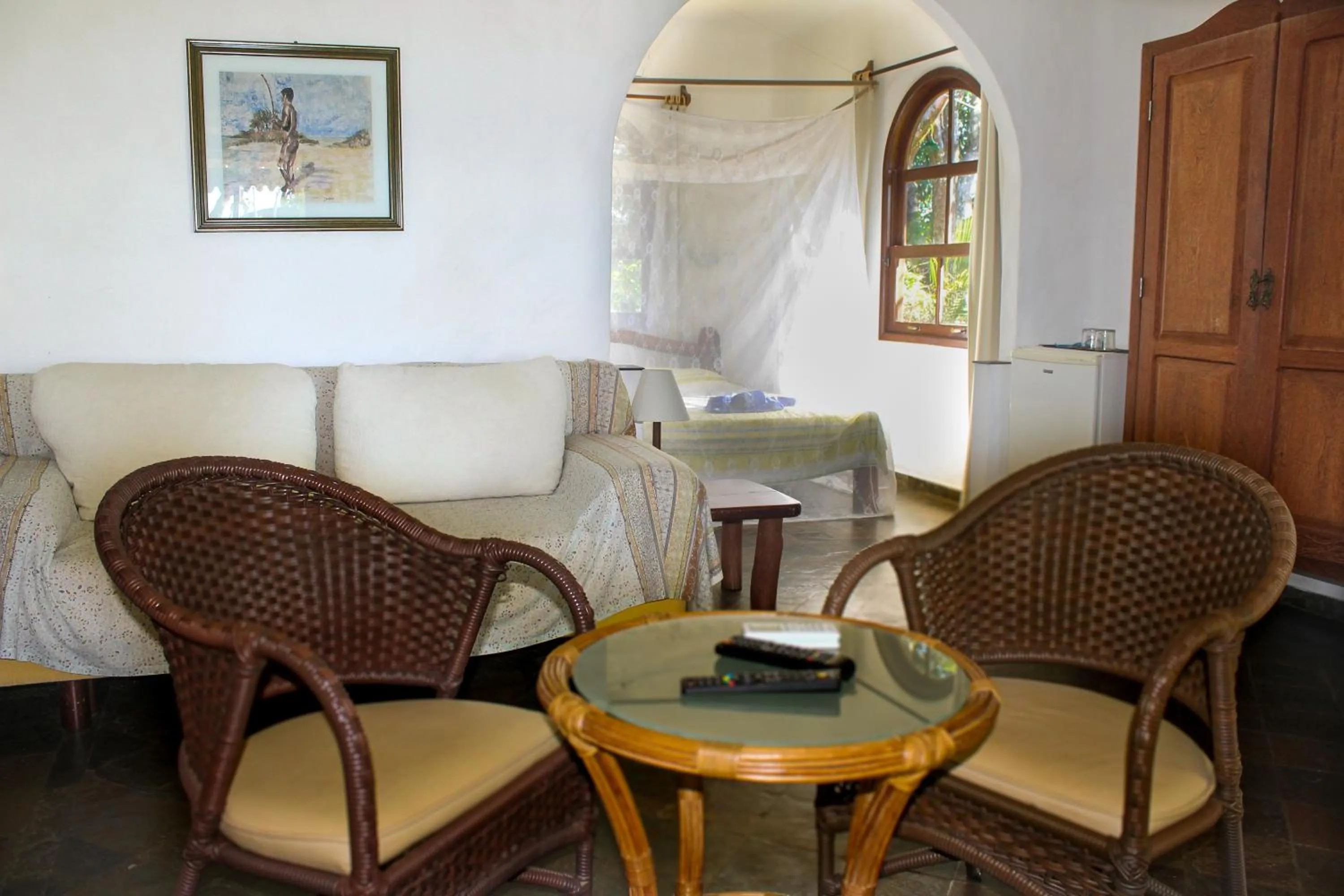 Seating area in Pousada Colibri