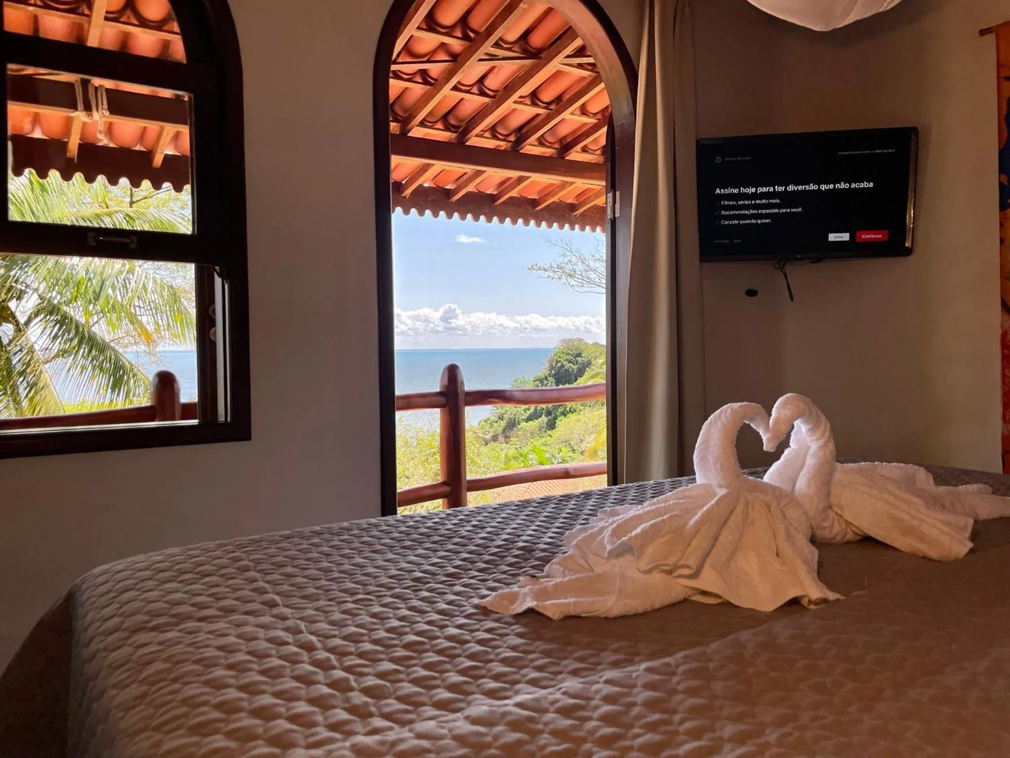 TV and multimedia, Bed in Pousada Colibri