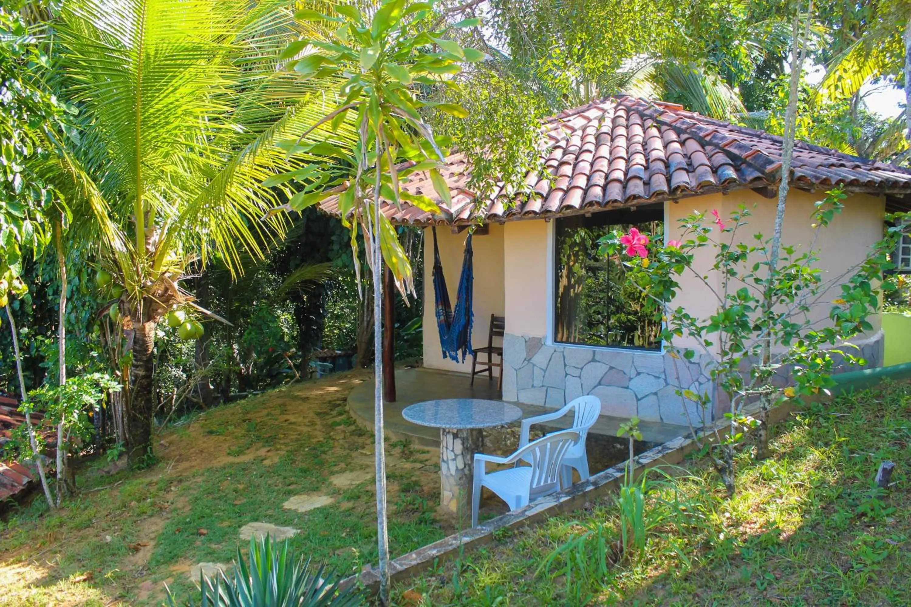 Garden view in Pousada Colibri