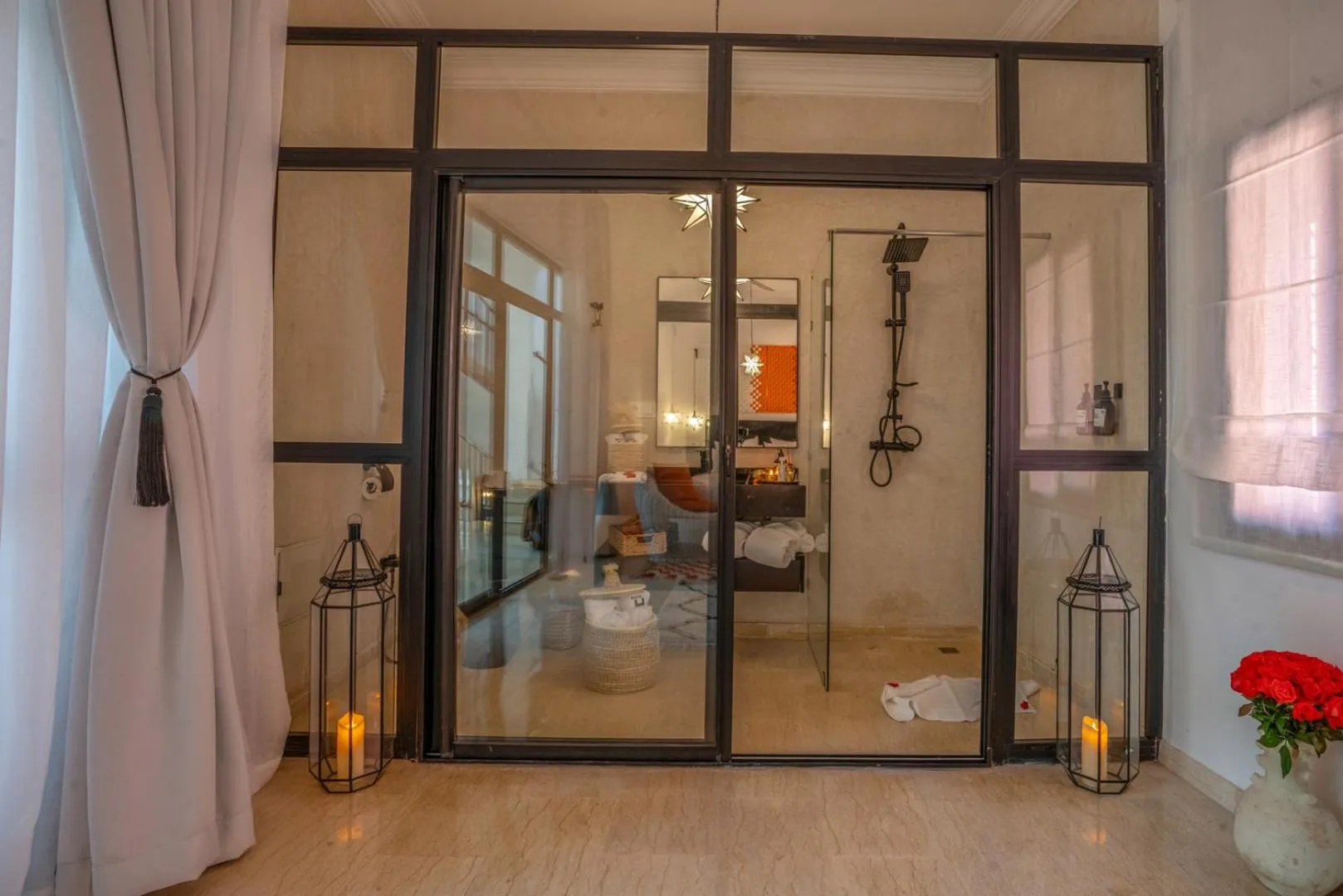 Bathroom, Bed in Maison H Kasbah