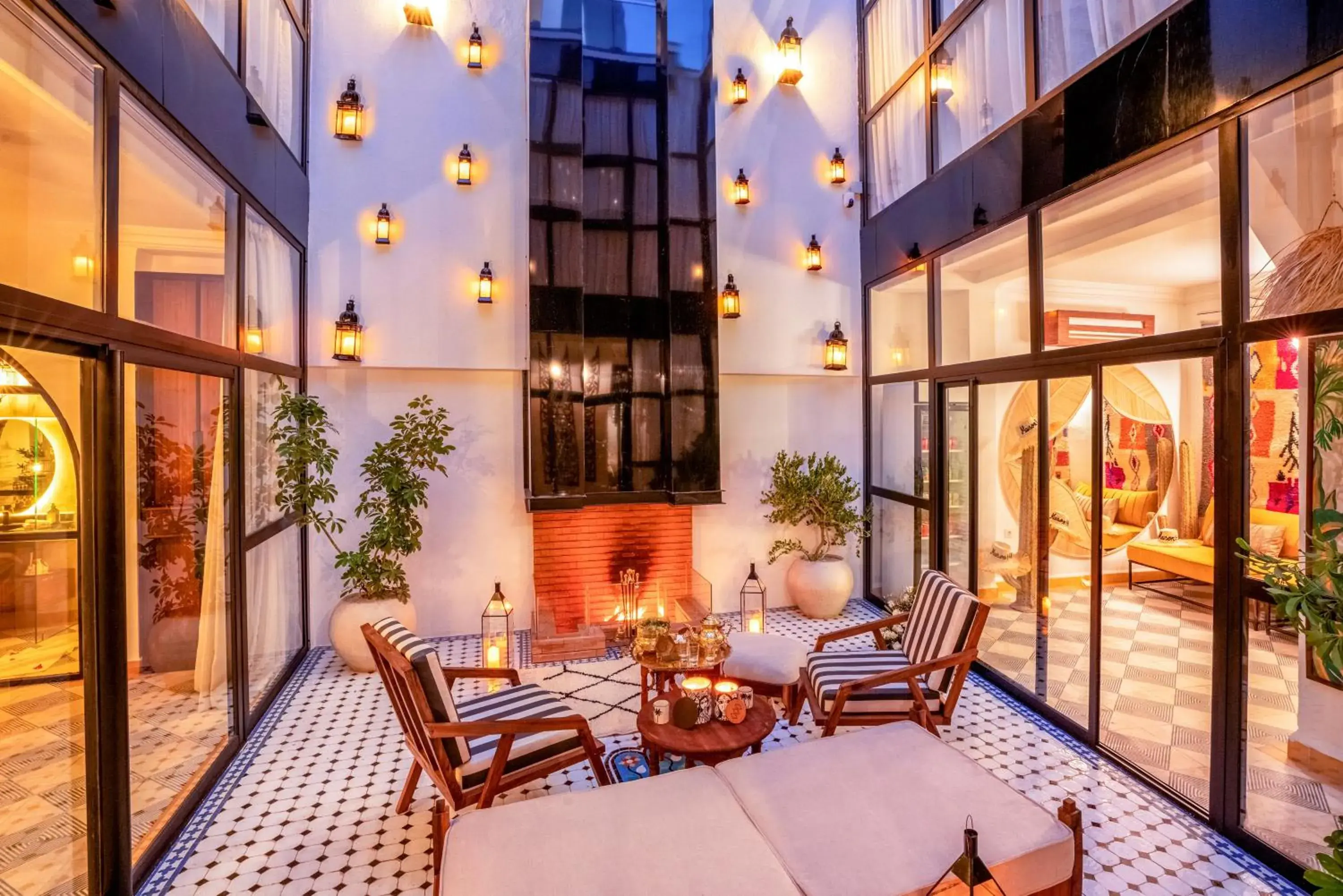 Living room in Maison H Kasbah Living room in Maison H Kasbah