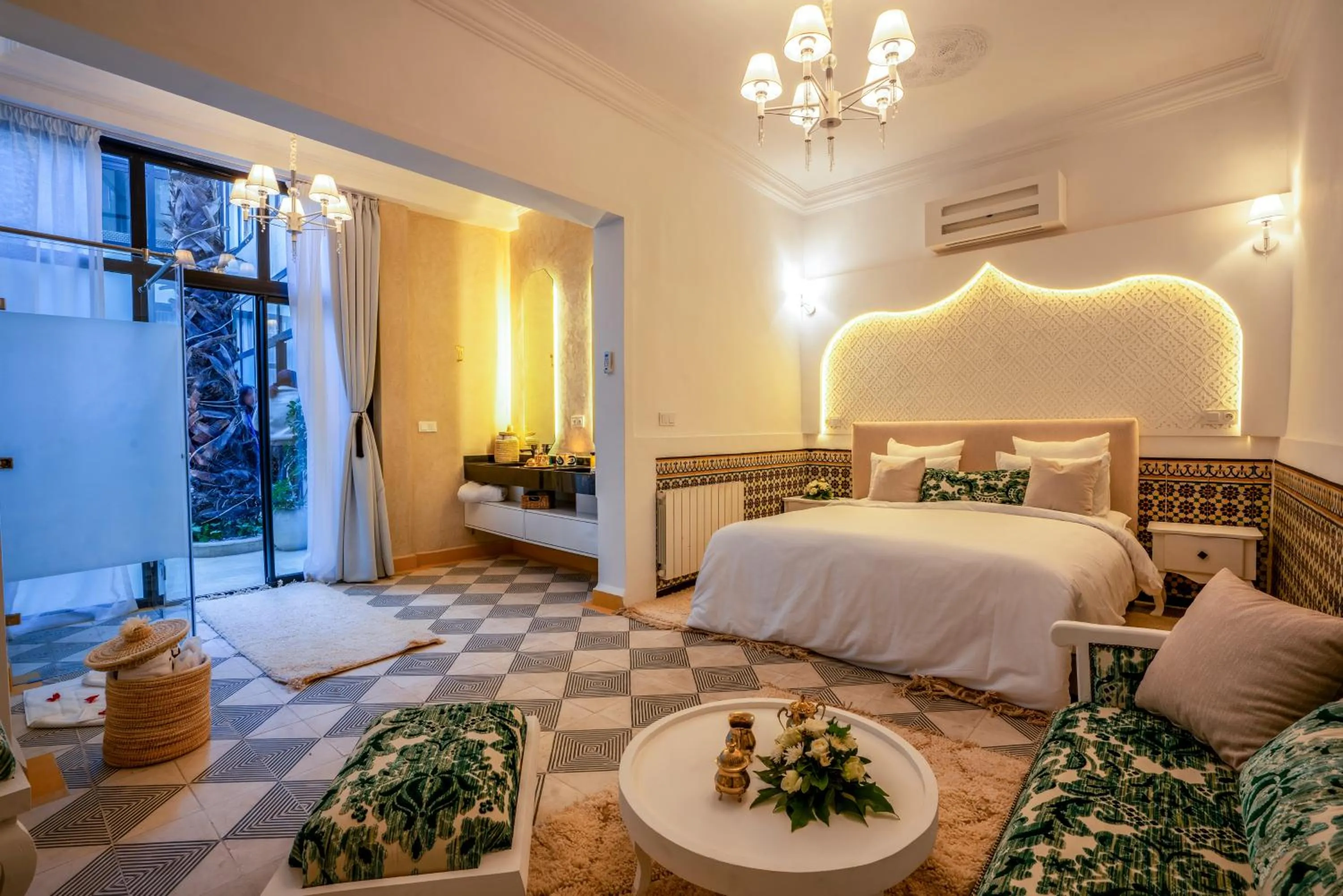 Decorative detail, Bed in Maison H Kasbah