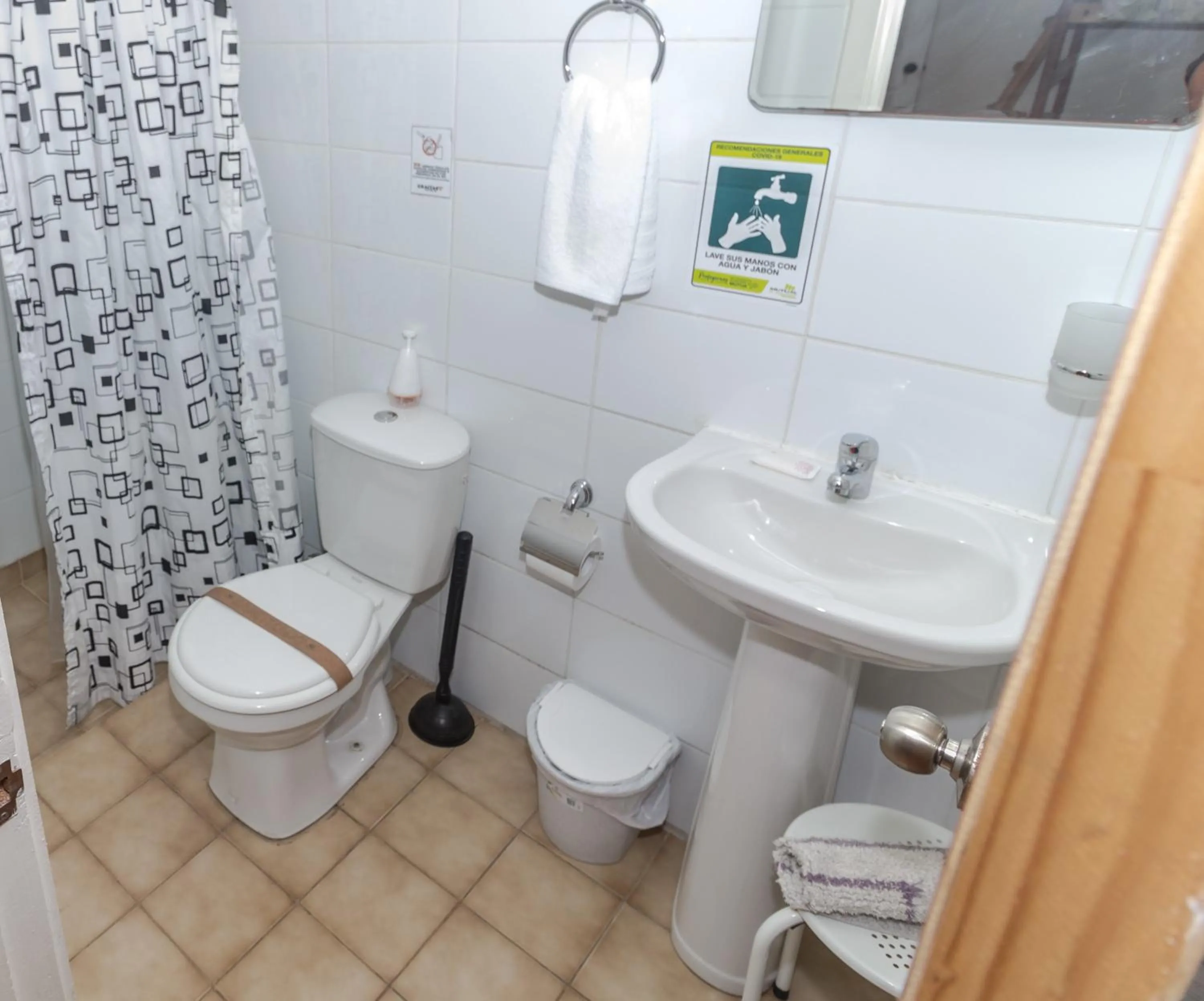 Shower in Apart Hotel Antu de Villarrica