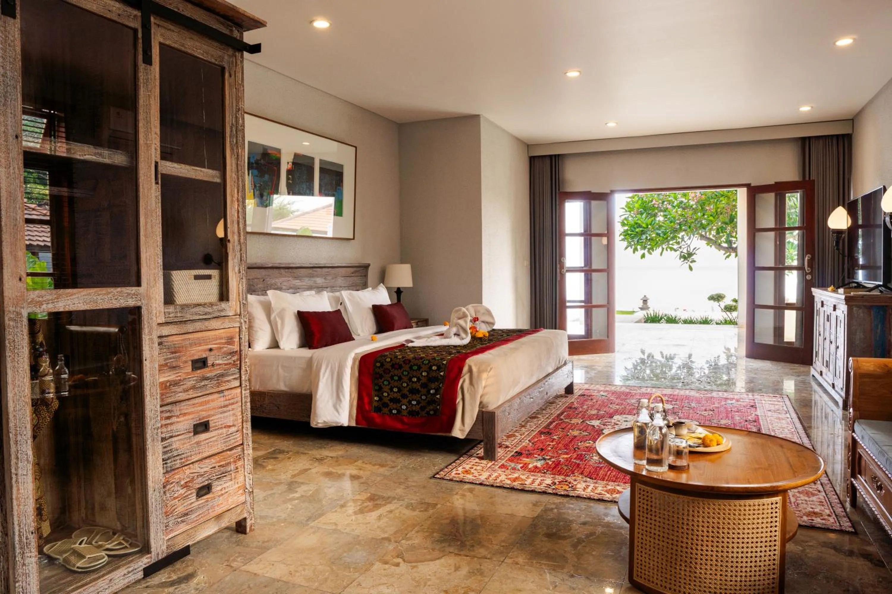 Bed in Seaside Oceana Suites by Mahaprana