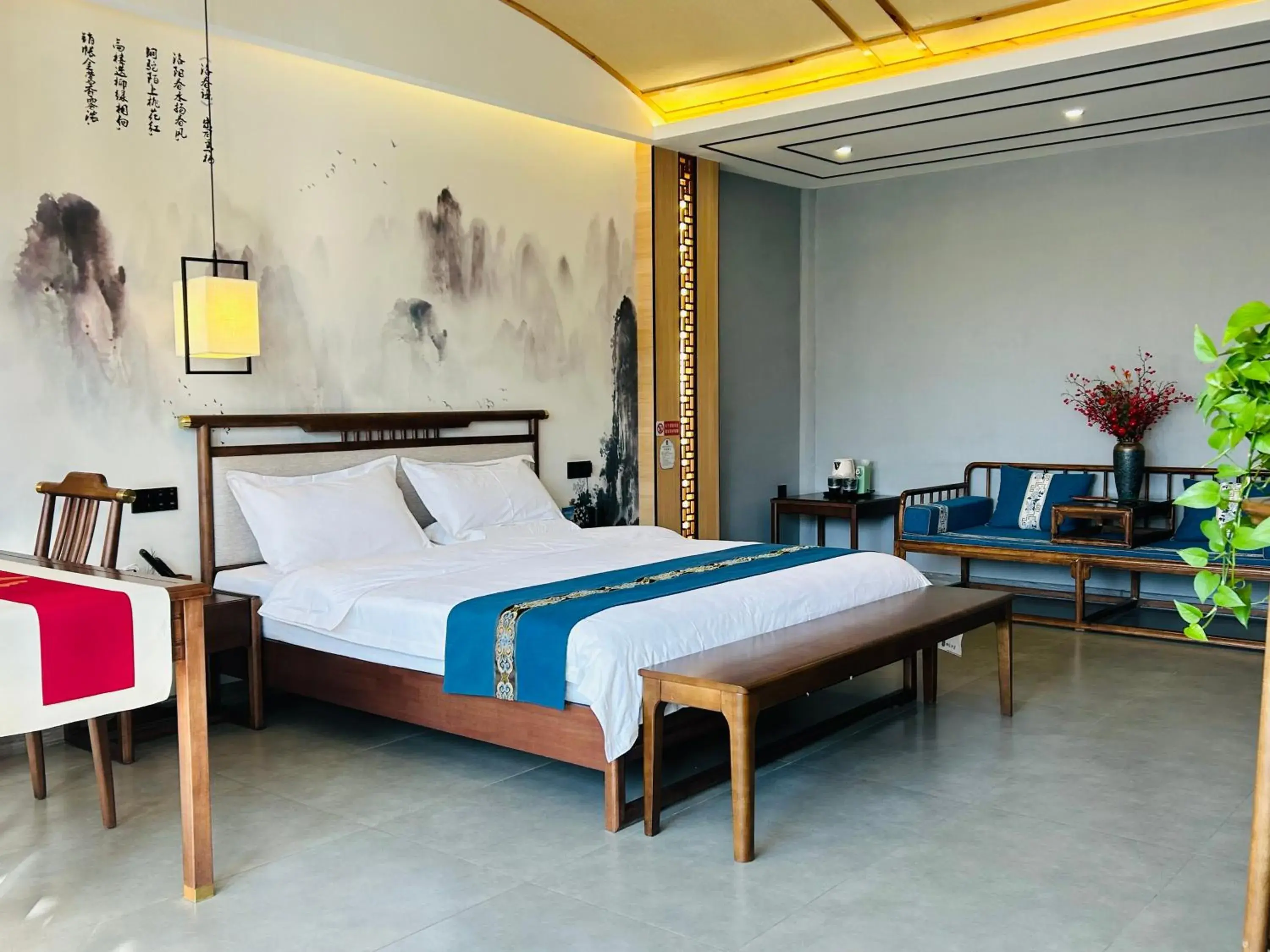 Deluxe Double Room with Bath in Qichi Waterfront B&B Hotel Deluxe Double Room with Bath in Qichi Waterfront B&B Hotel