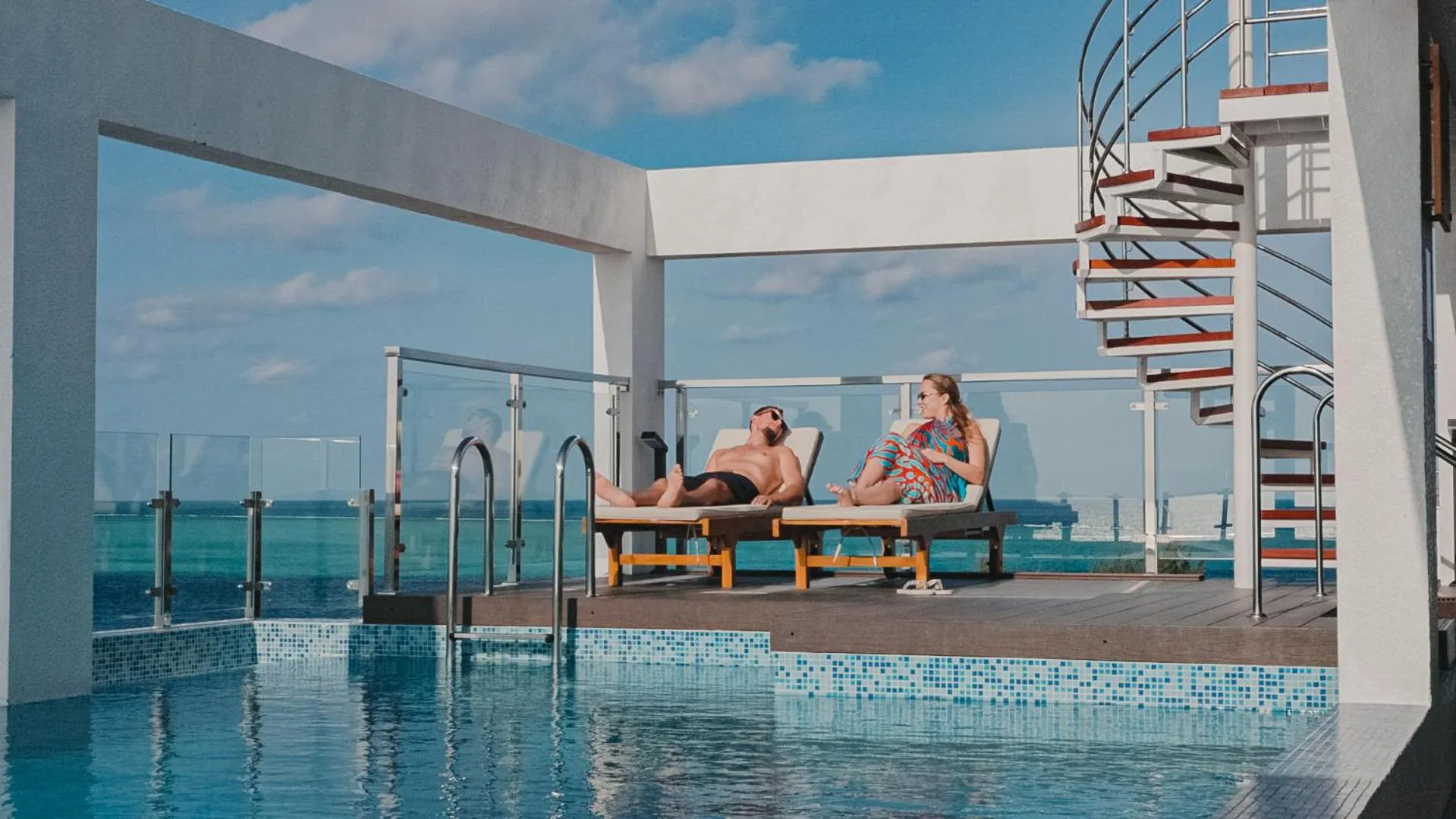 Swimming pool in Arrival Beach and Spa