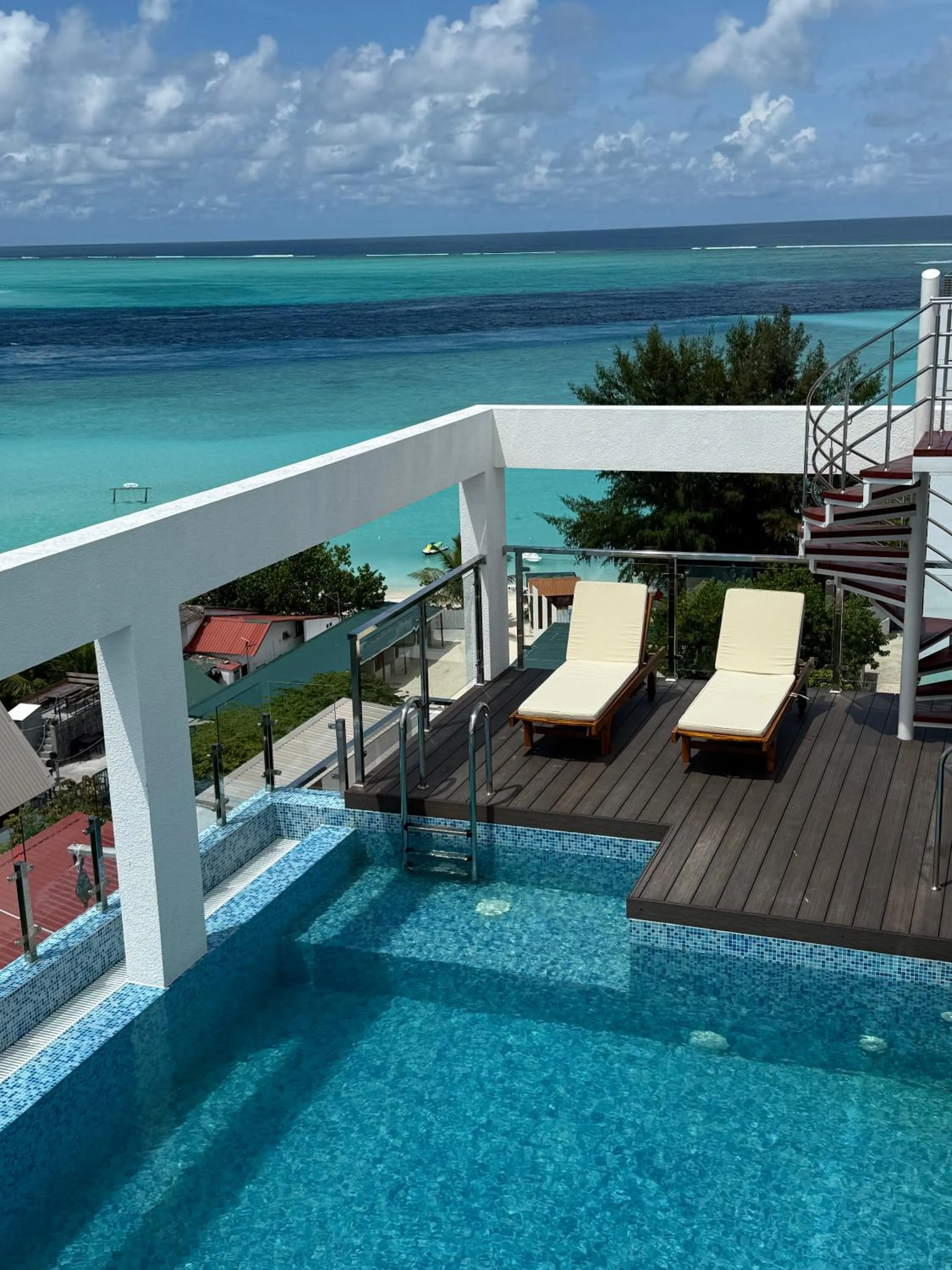 Swimming pool in Arrival Beach and Spa