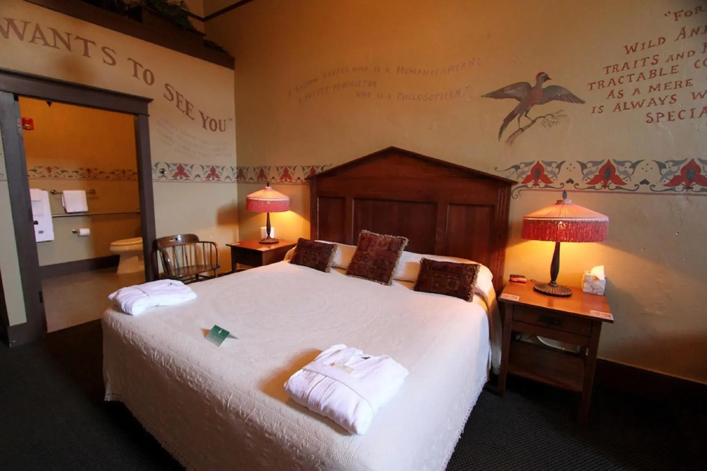 Bed in McMenamins Olympic Club Bed in McMenamins Olympic Club