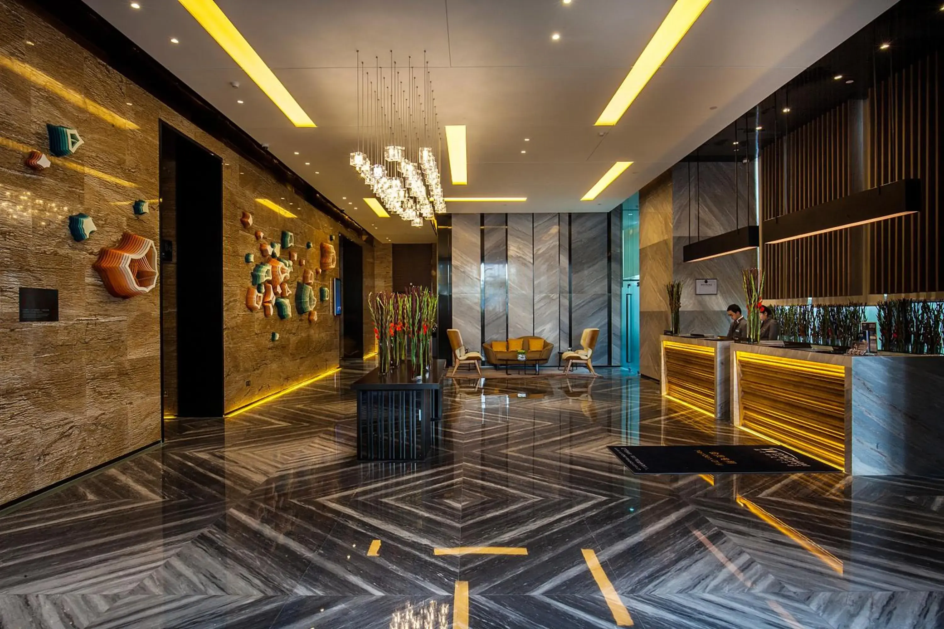 Lobby or reception in Shenzhen Futian Wyndham Grand Lobby or reception in Shenzhen Futian Wyndham Grand