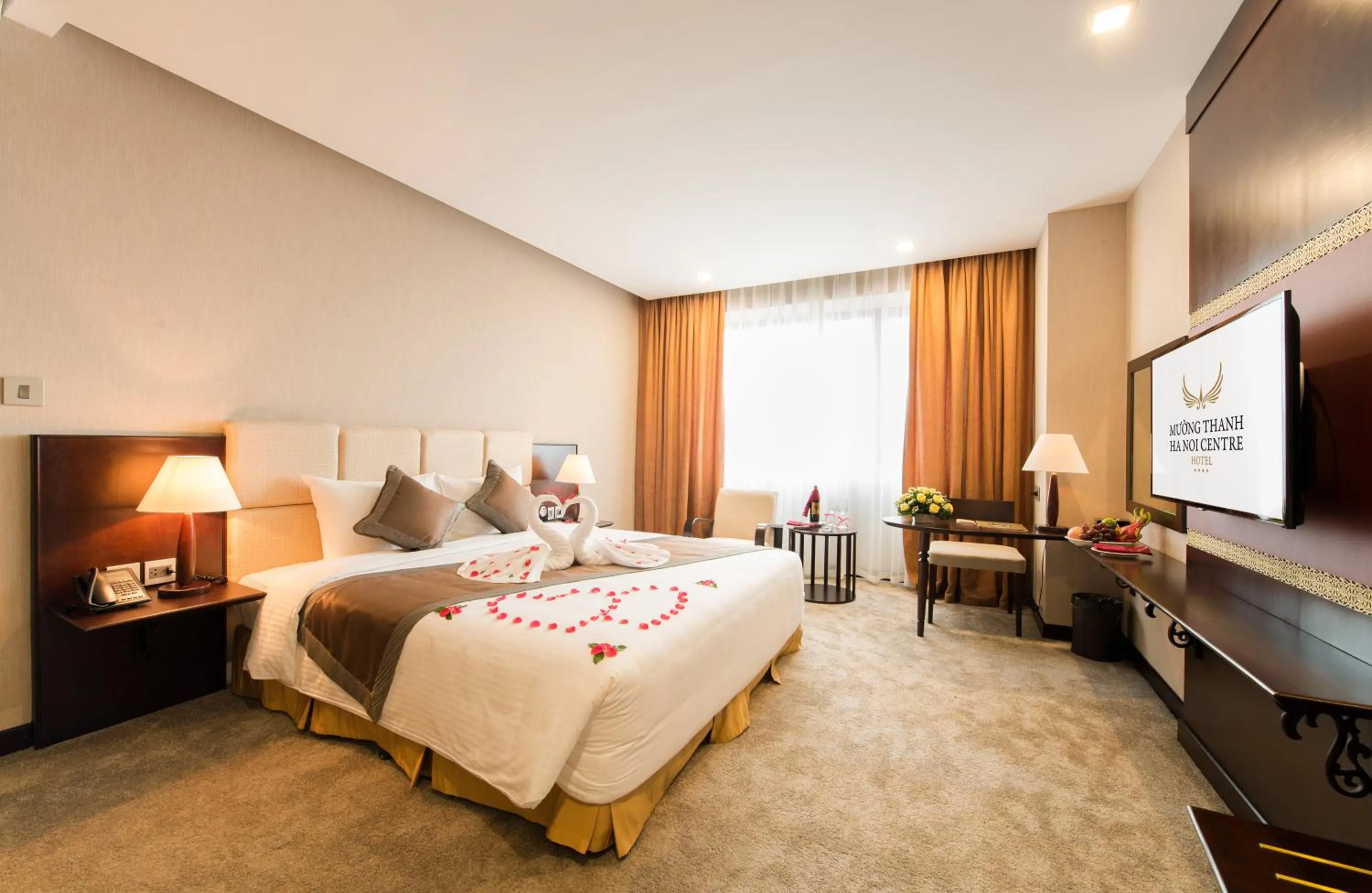 Bed in Muong Thanh Hanoi Centre Hotel