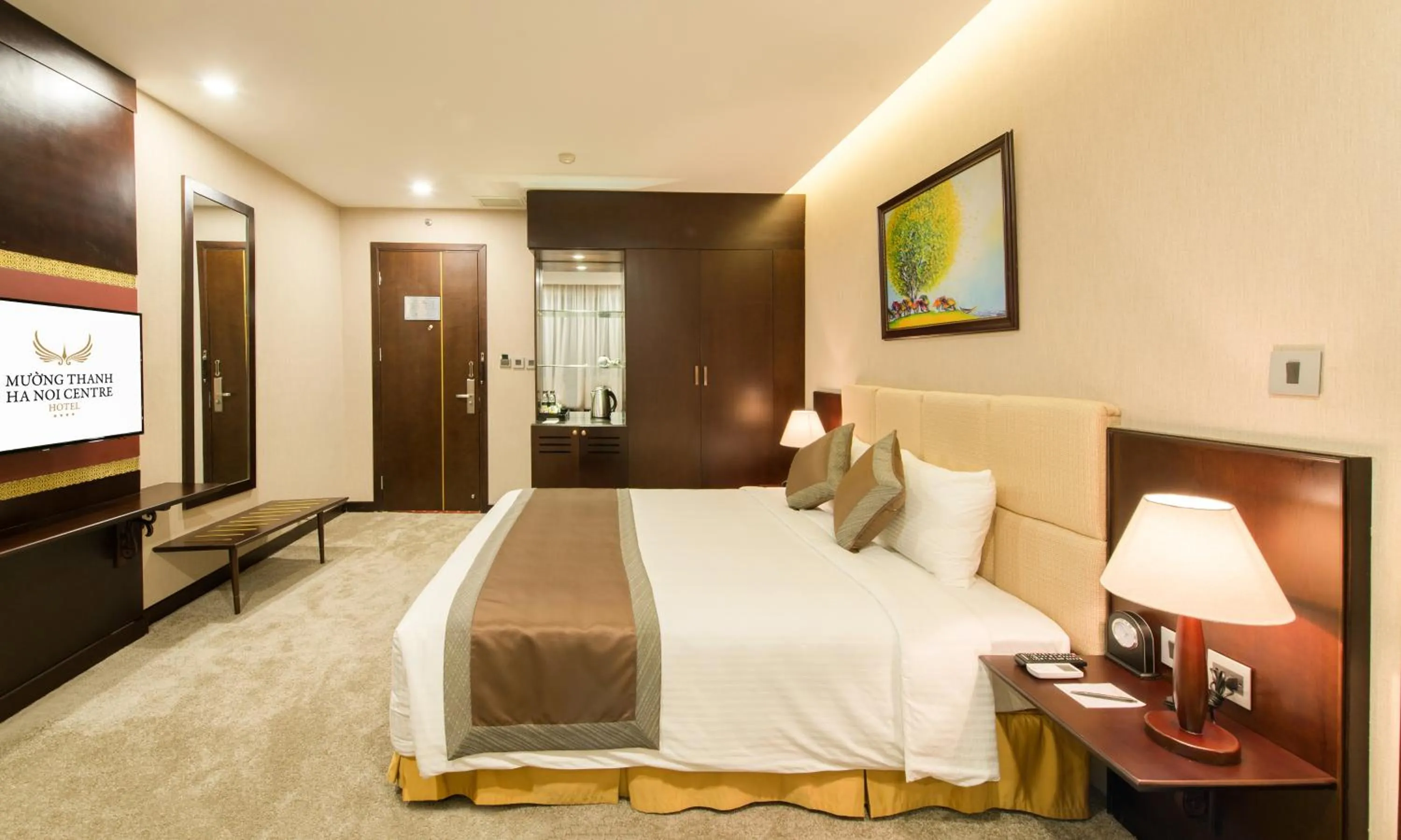 Bed in Muong Thanh Hanoi Centre Hotel