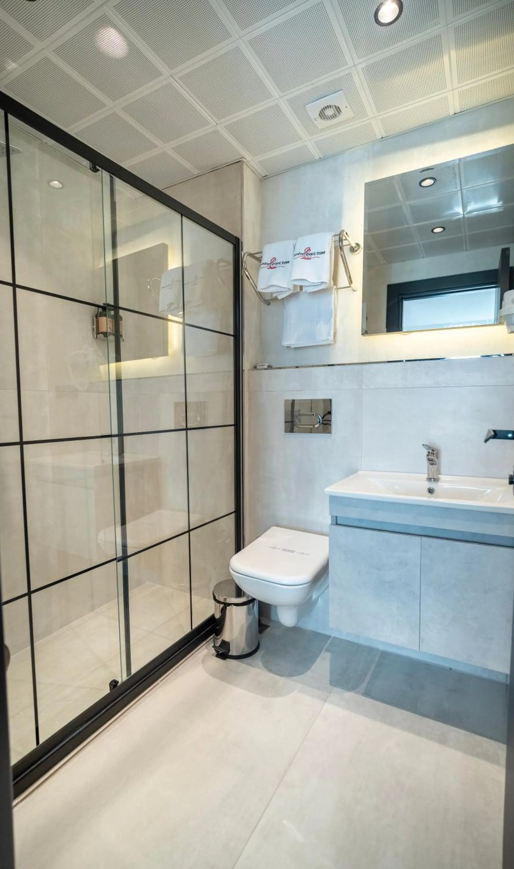 Shower in Modernlux Hotel