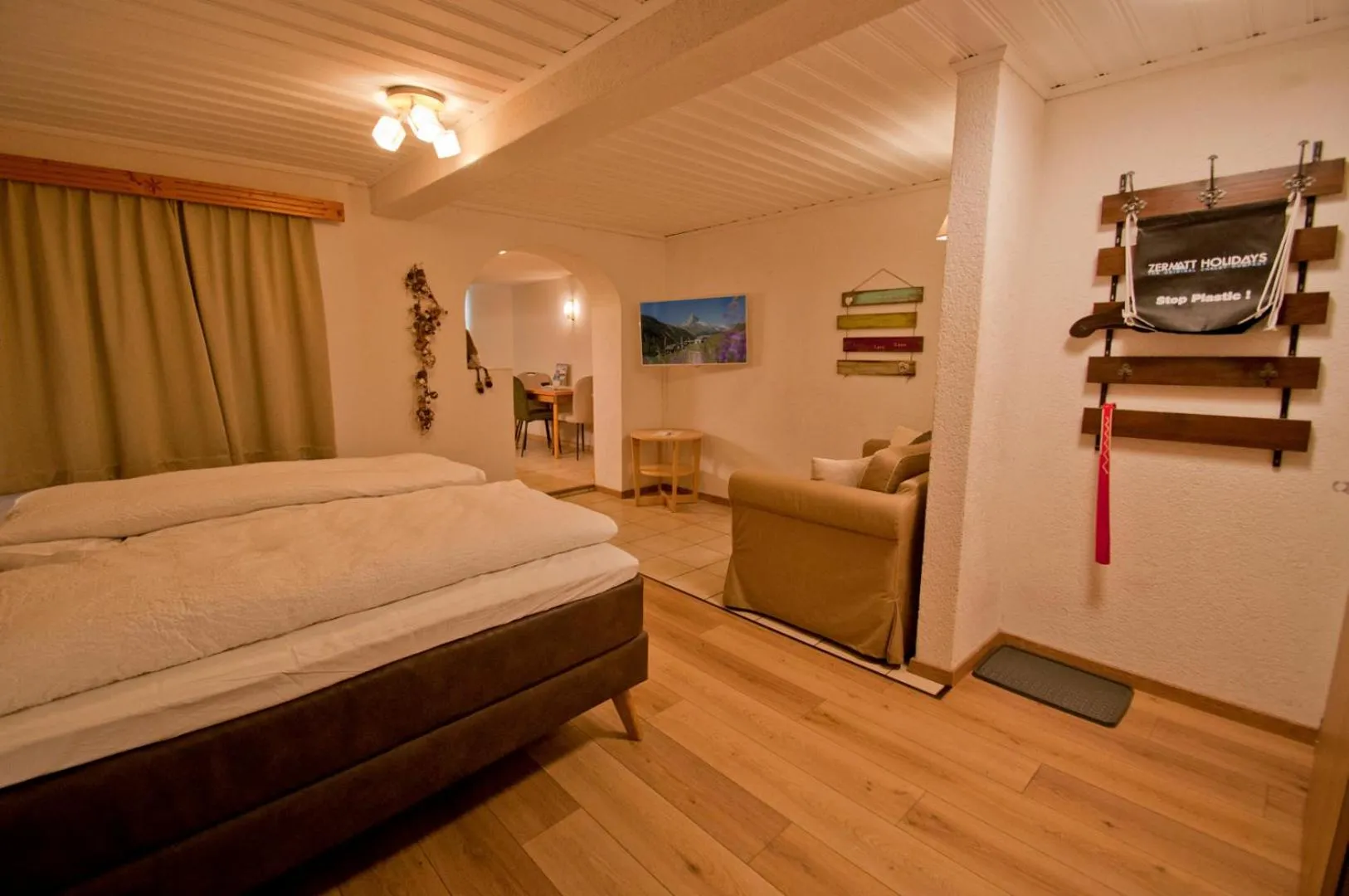 Bed in Chalet Aeschhorn