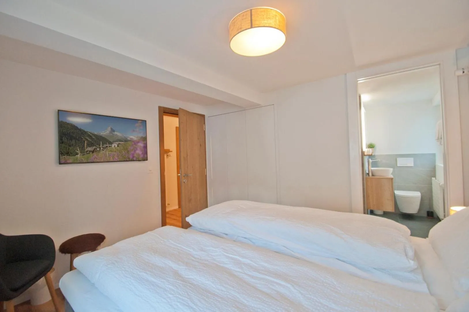 Bed in Chalet Aeschhorn