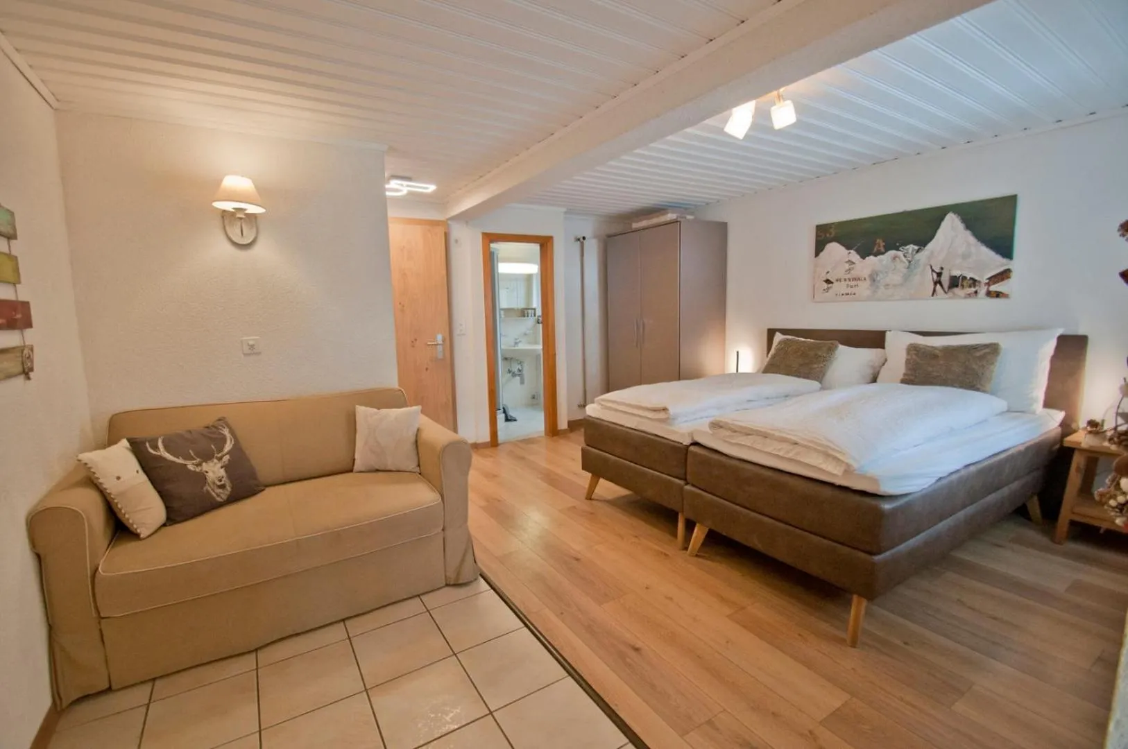 Bed in Chalet Aeschhorn