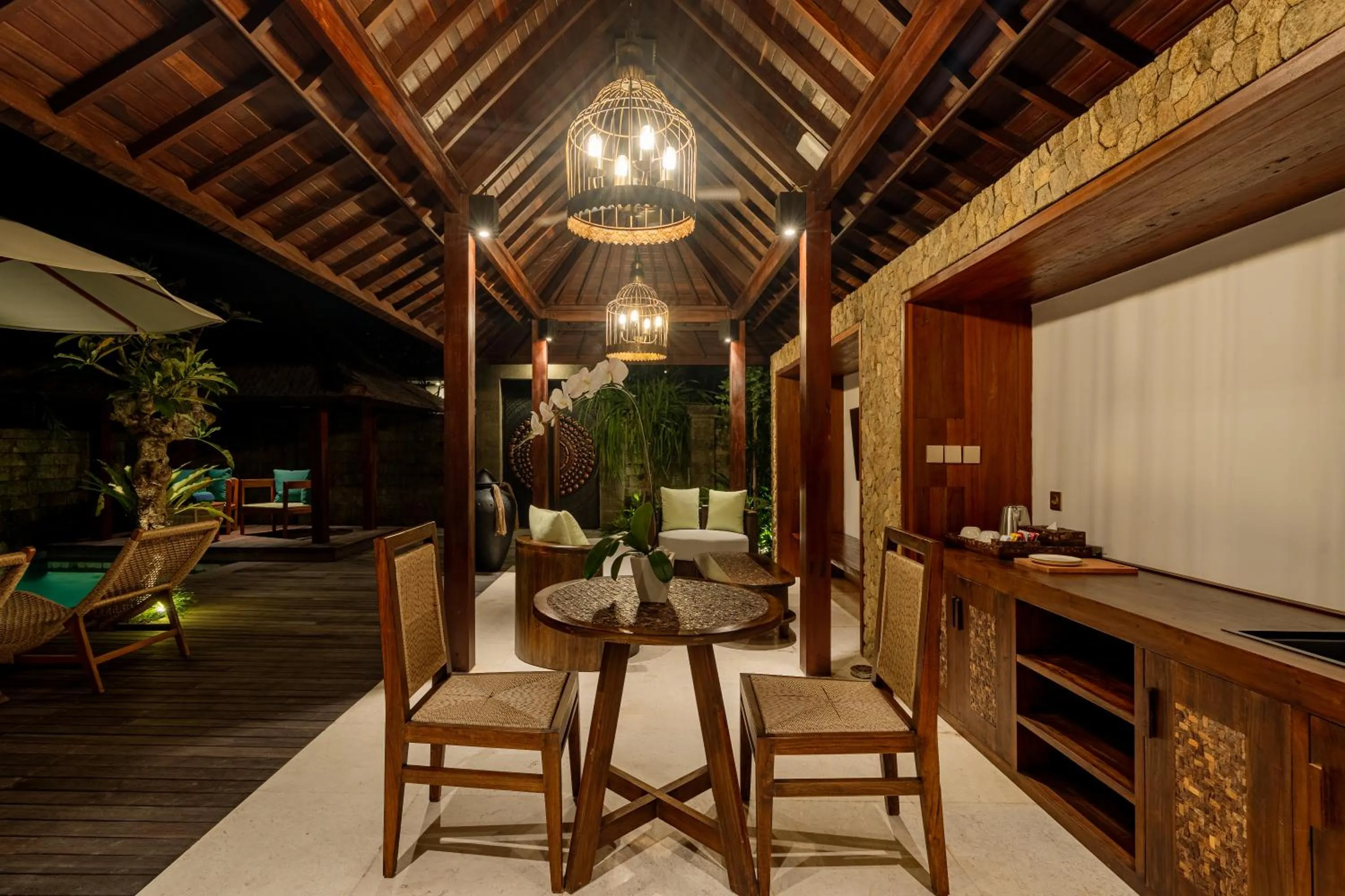 Dining area in E Sanctuary Resort Ubud