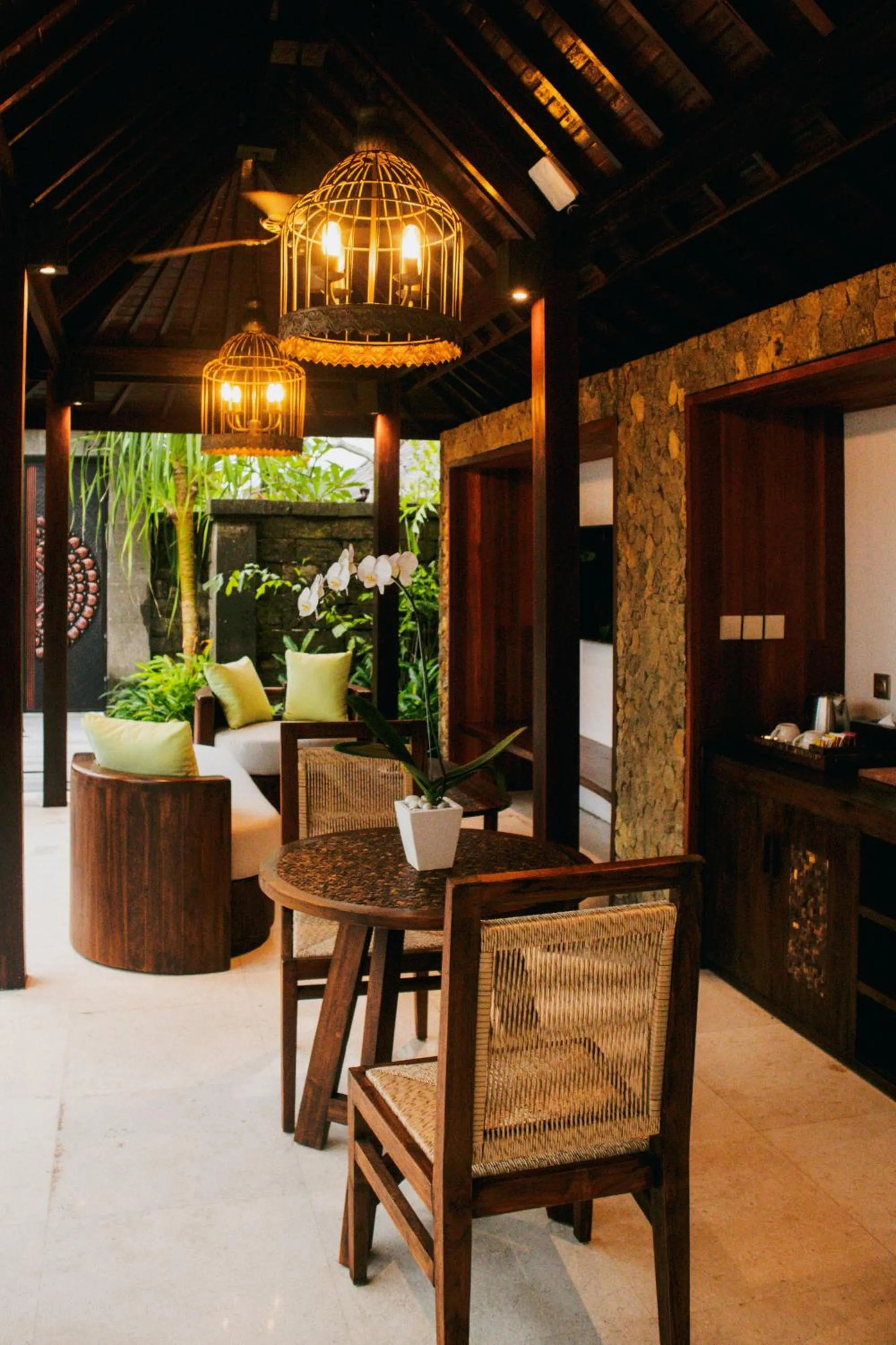 Living room in E Sanctuary Resort Ubud