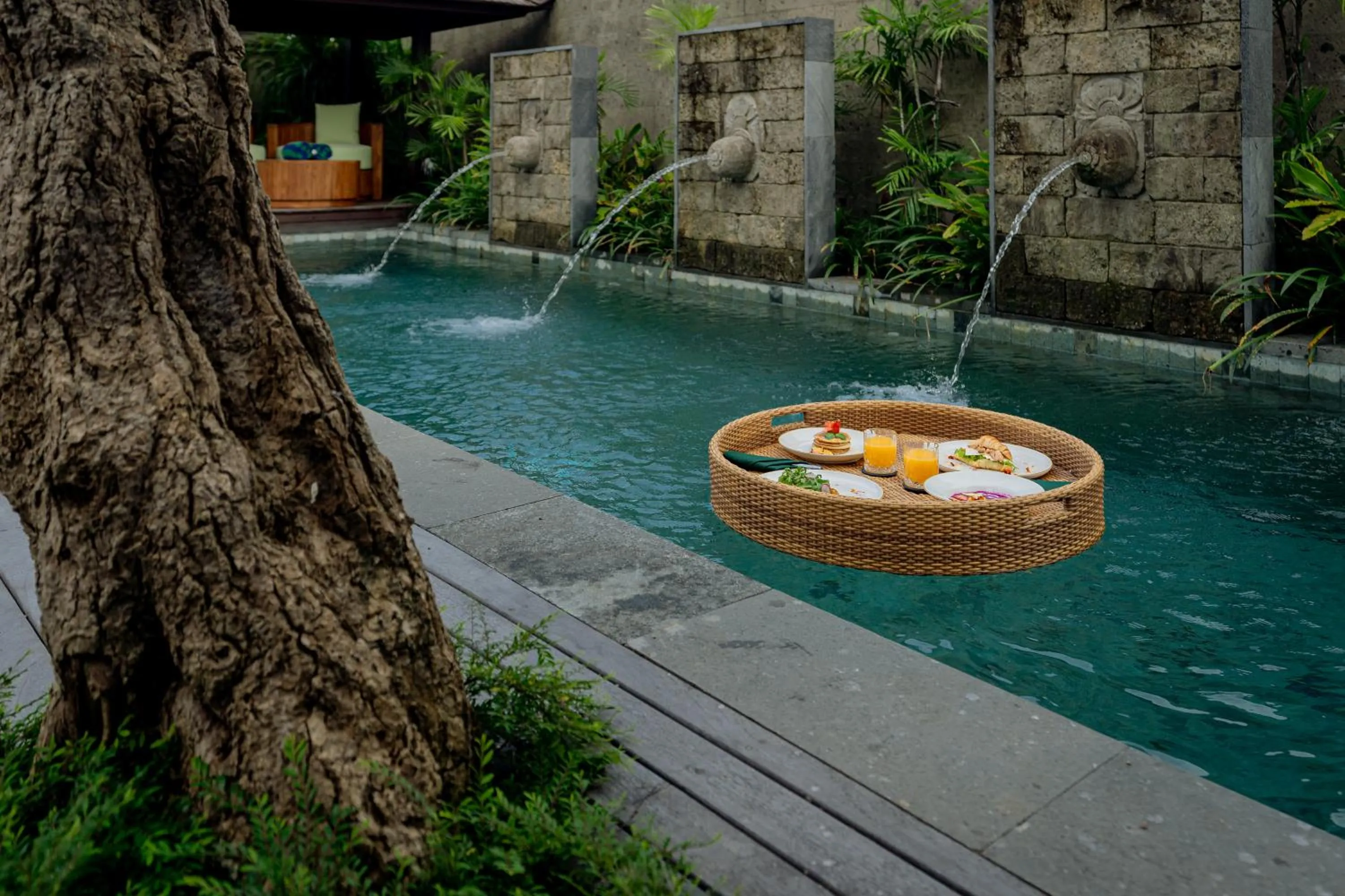 Swimming pool in E Sanctuary Resort Ubud