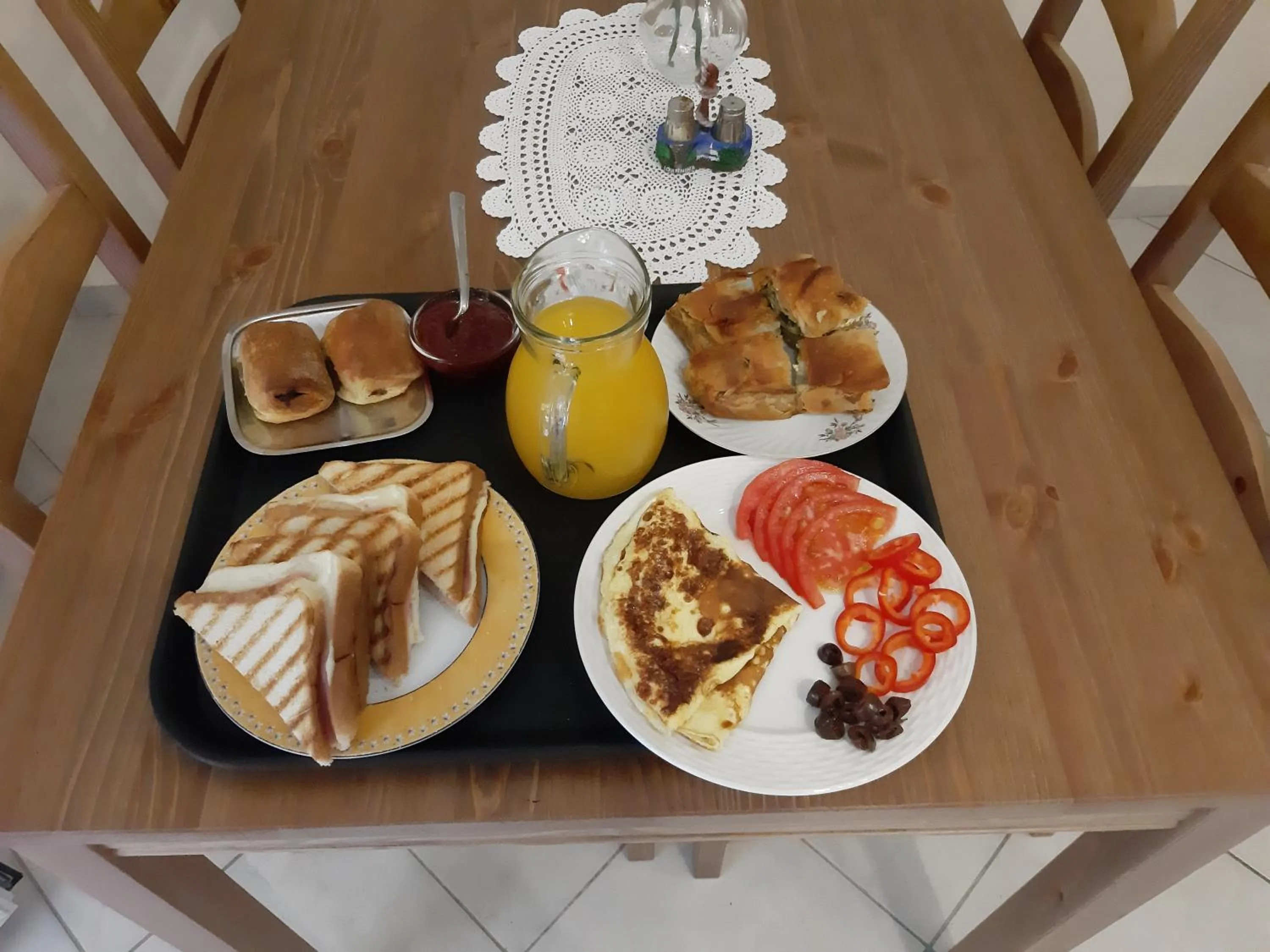 Breakfast in Paraskevi's Luxury Studios