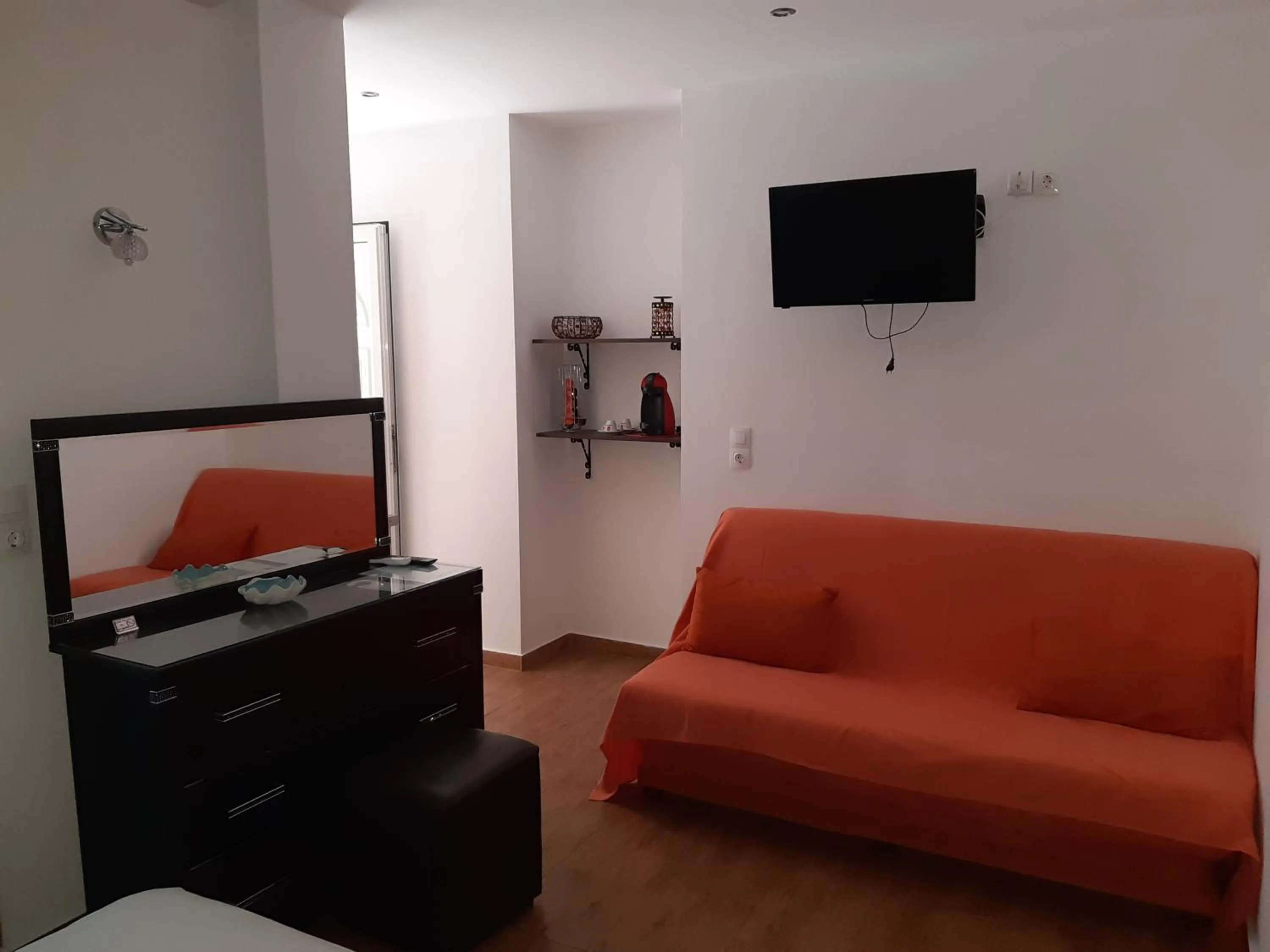 Seating area in Paraskevi's Luxury Studios