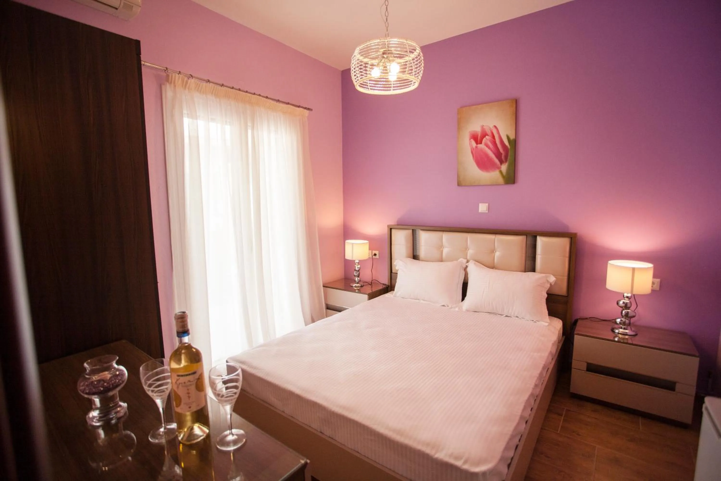 Bed in Paraskevi's Luxury Studios