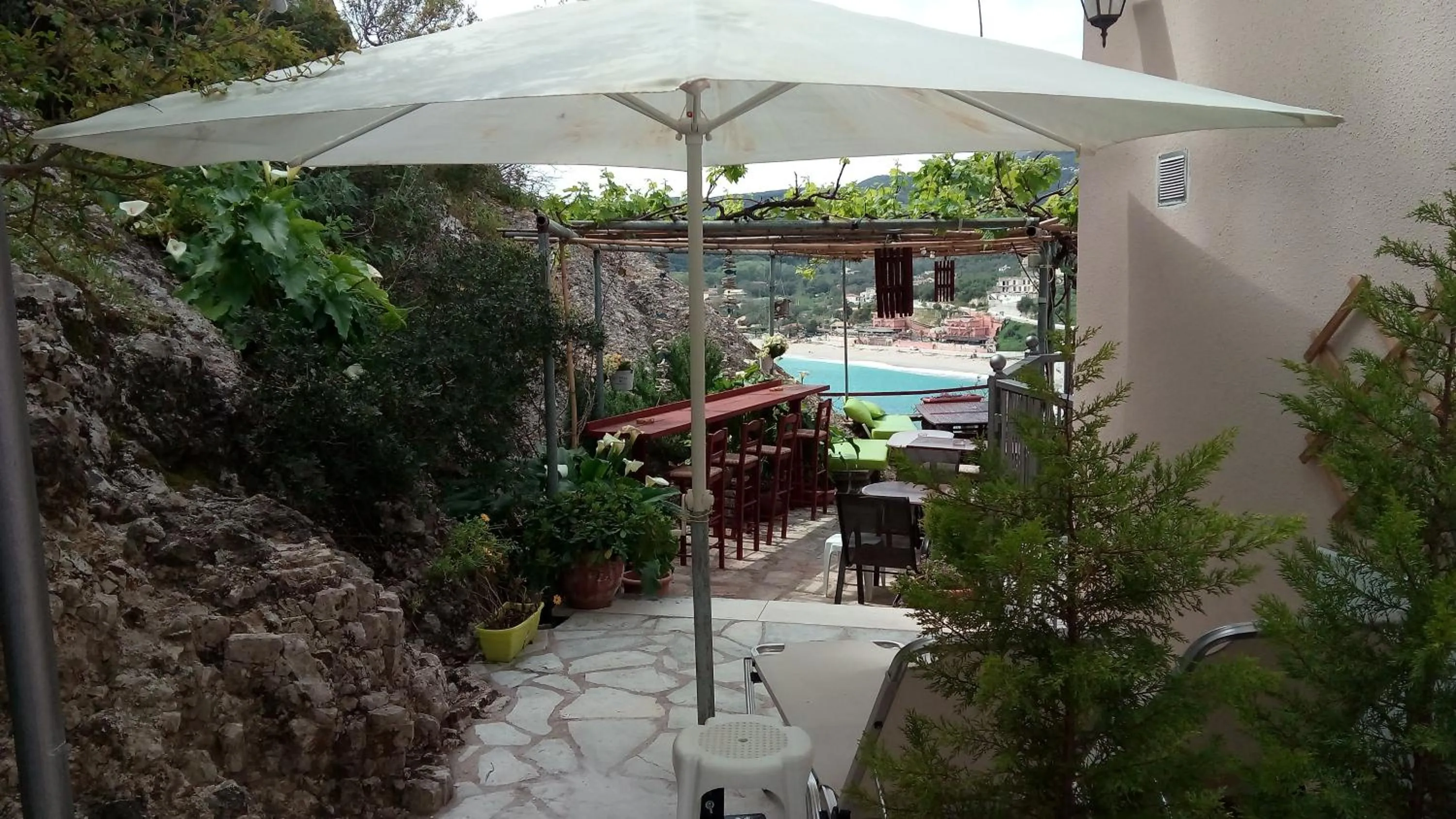 Balcony/Terrace in Paraskevi's Luxury Studios