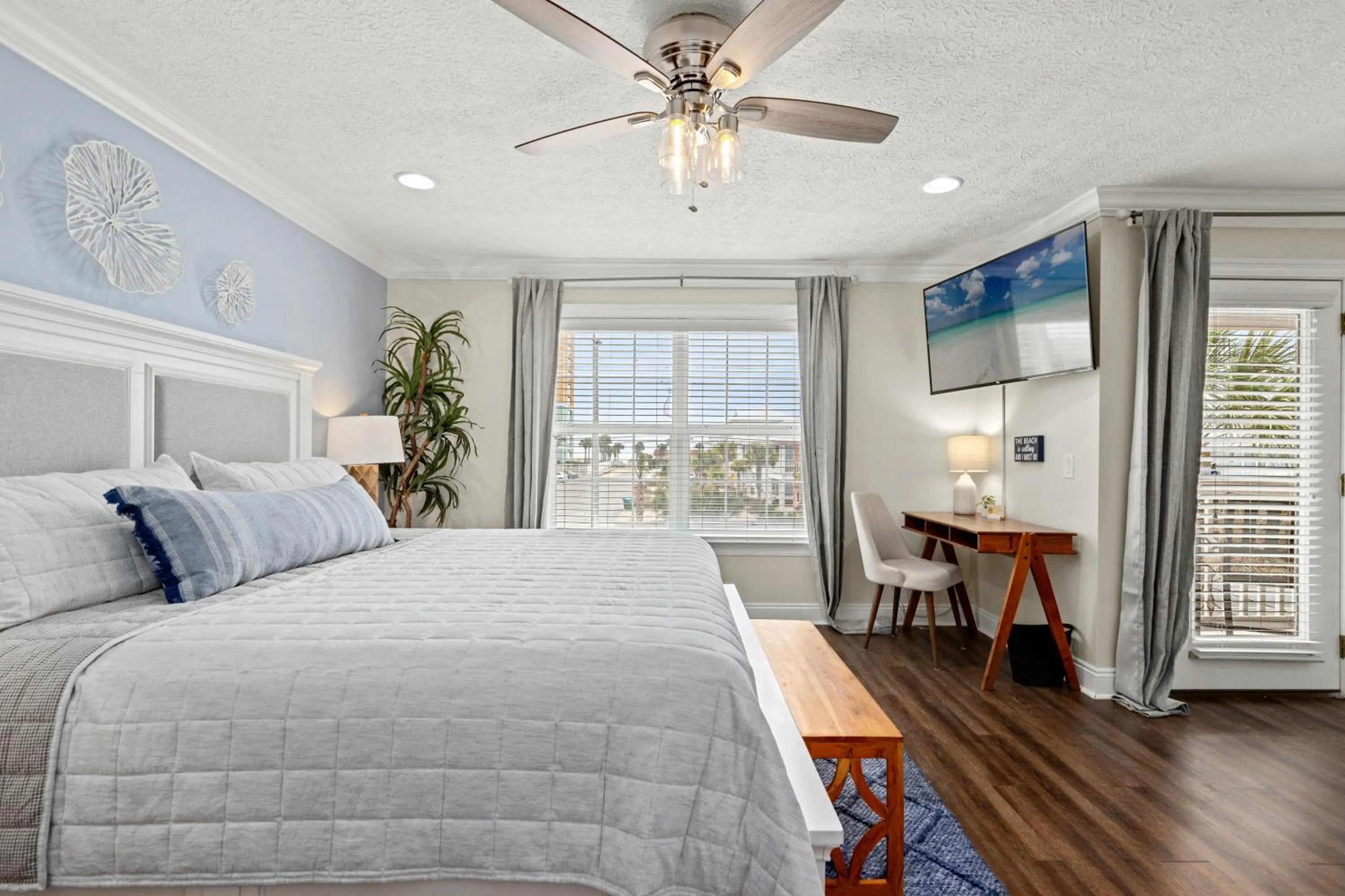 Bed in Escape to Sand Dollar Holler: Coastal Retreat, 3 Beds, 25 Baths, Sleeps 10!