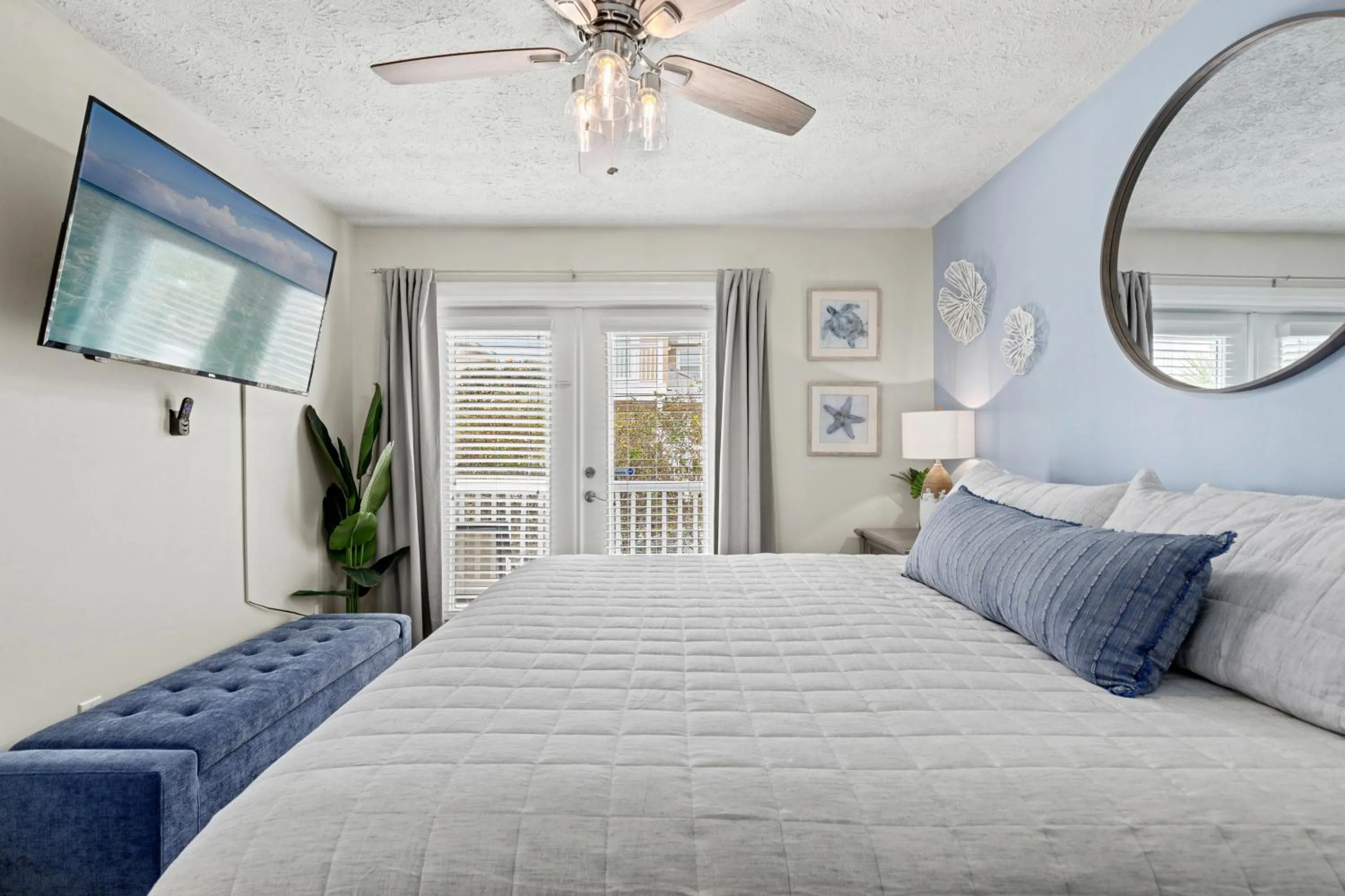 Bed in Escape to Sand Dollar Holler: Coastal Retreat, 3 Beds, 25 Baths, Sleeps 10!