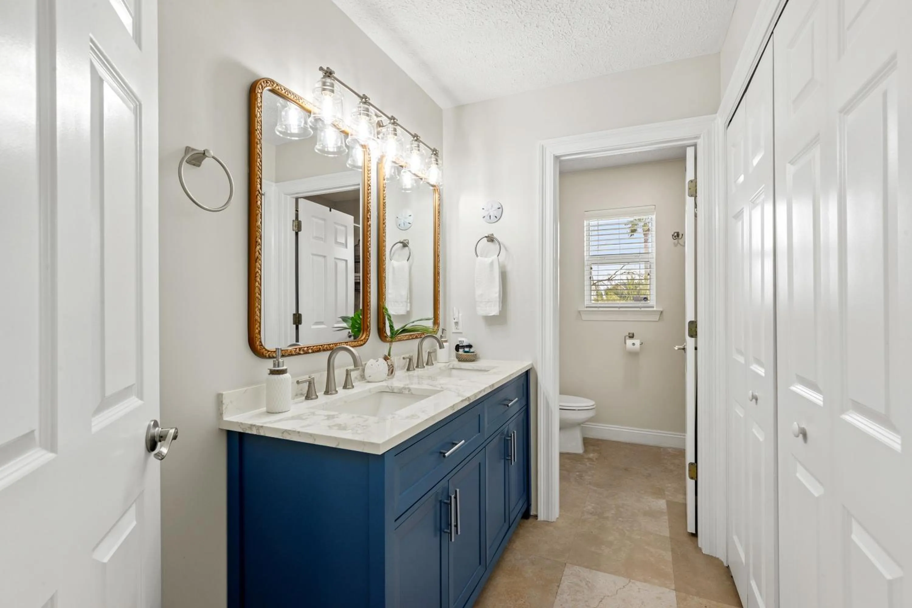Bathroom in Escape to Sand Dollar Holler: Coastal Retreat, 3 Beds, 25 Baths, Sleeps 10!