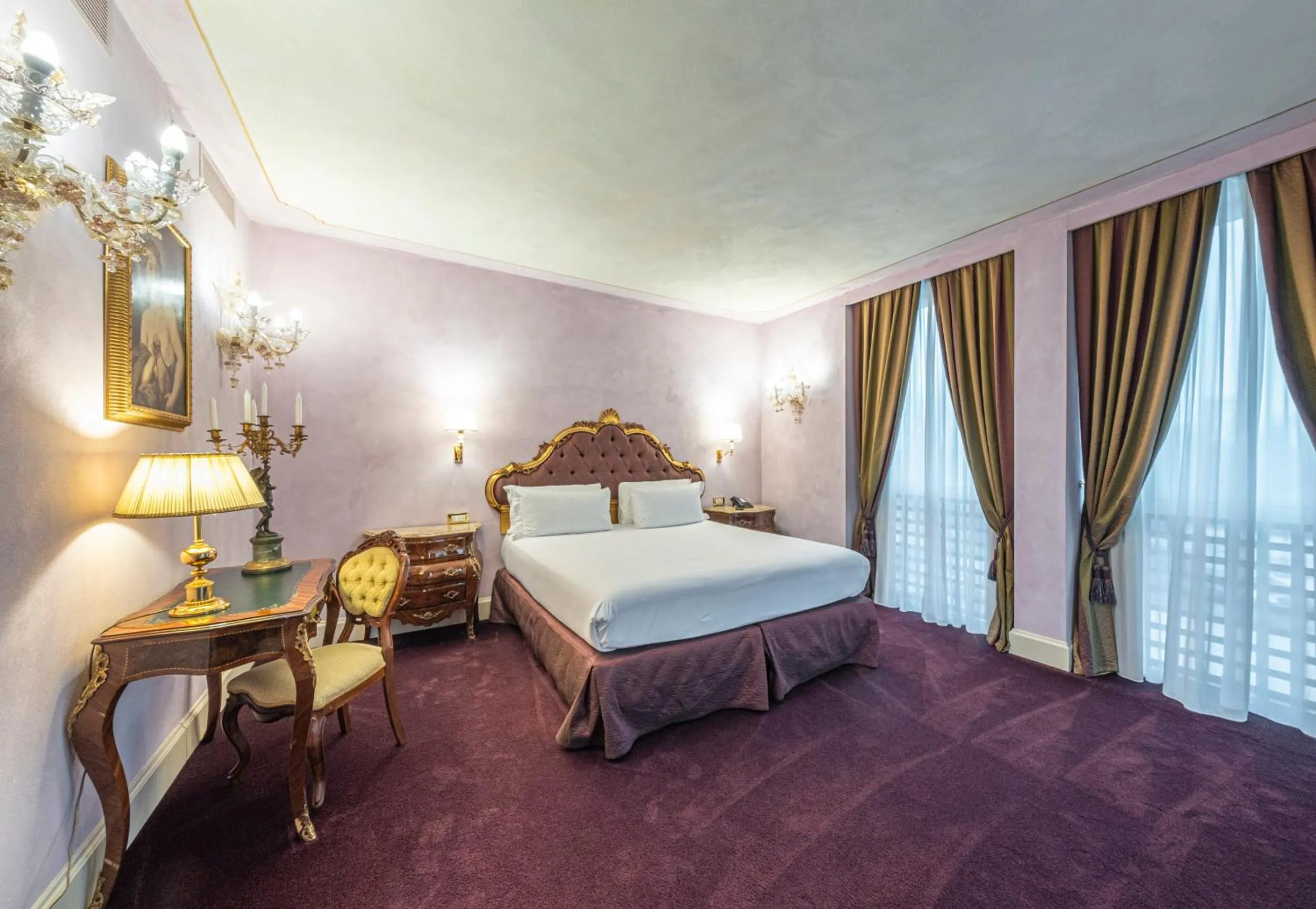 Bed in Hotel Villa Barbarich
