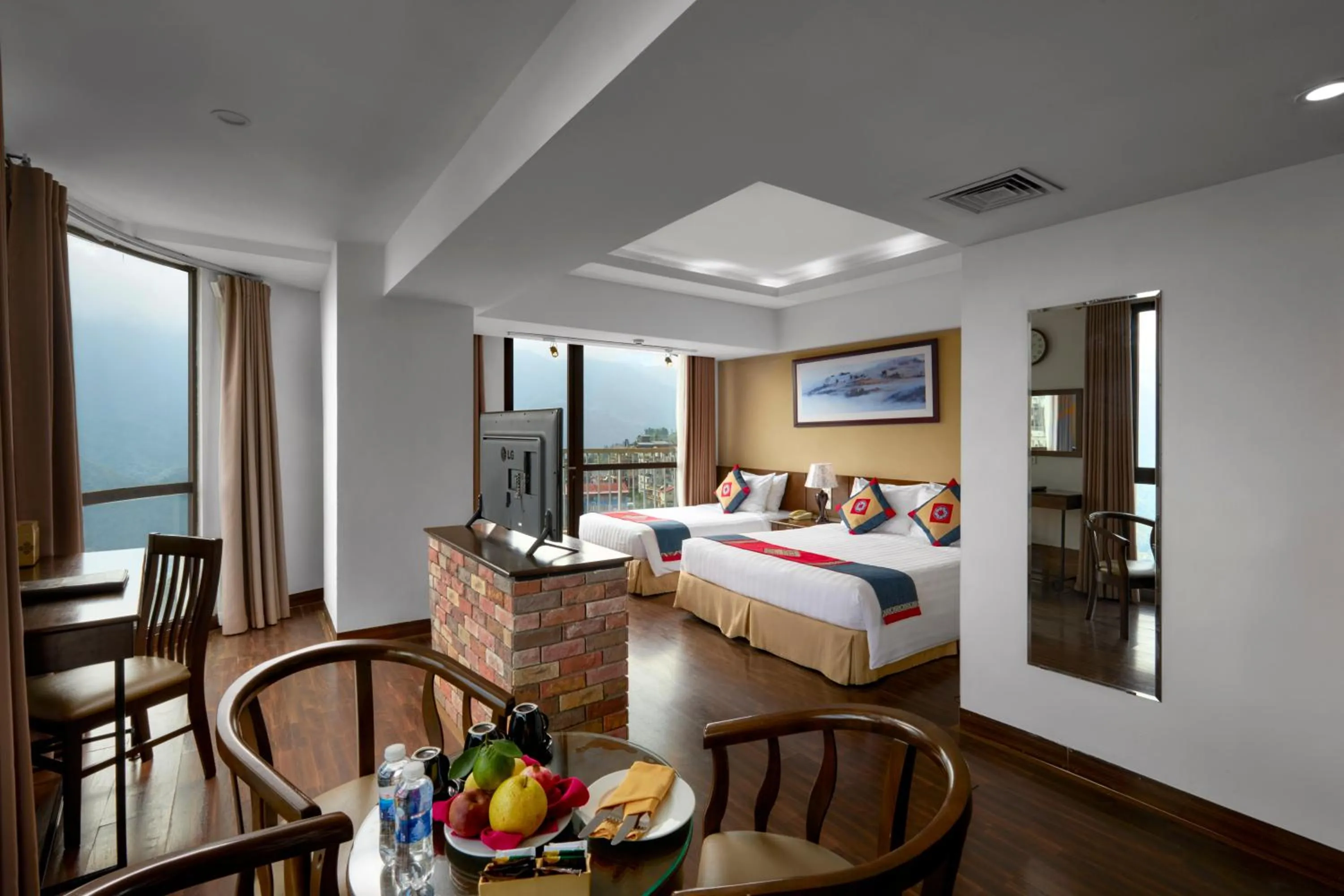 Bed in Amazing Hotel Sapa