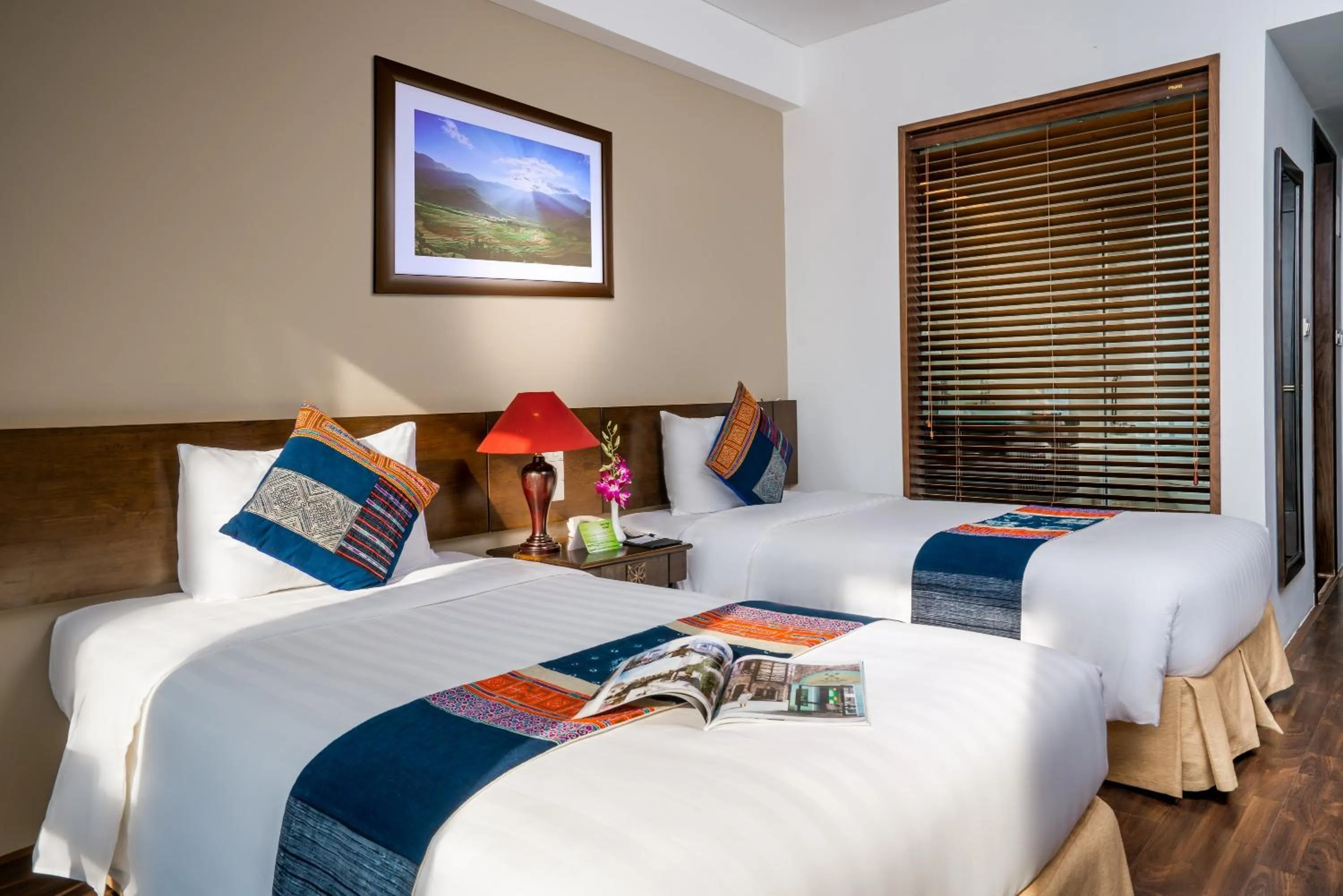 Bed in Amazing Hotel Sapa