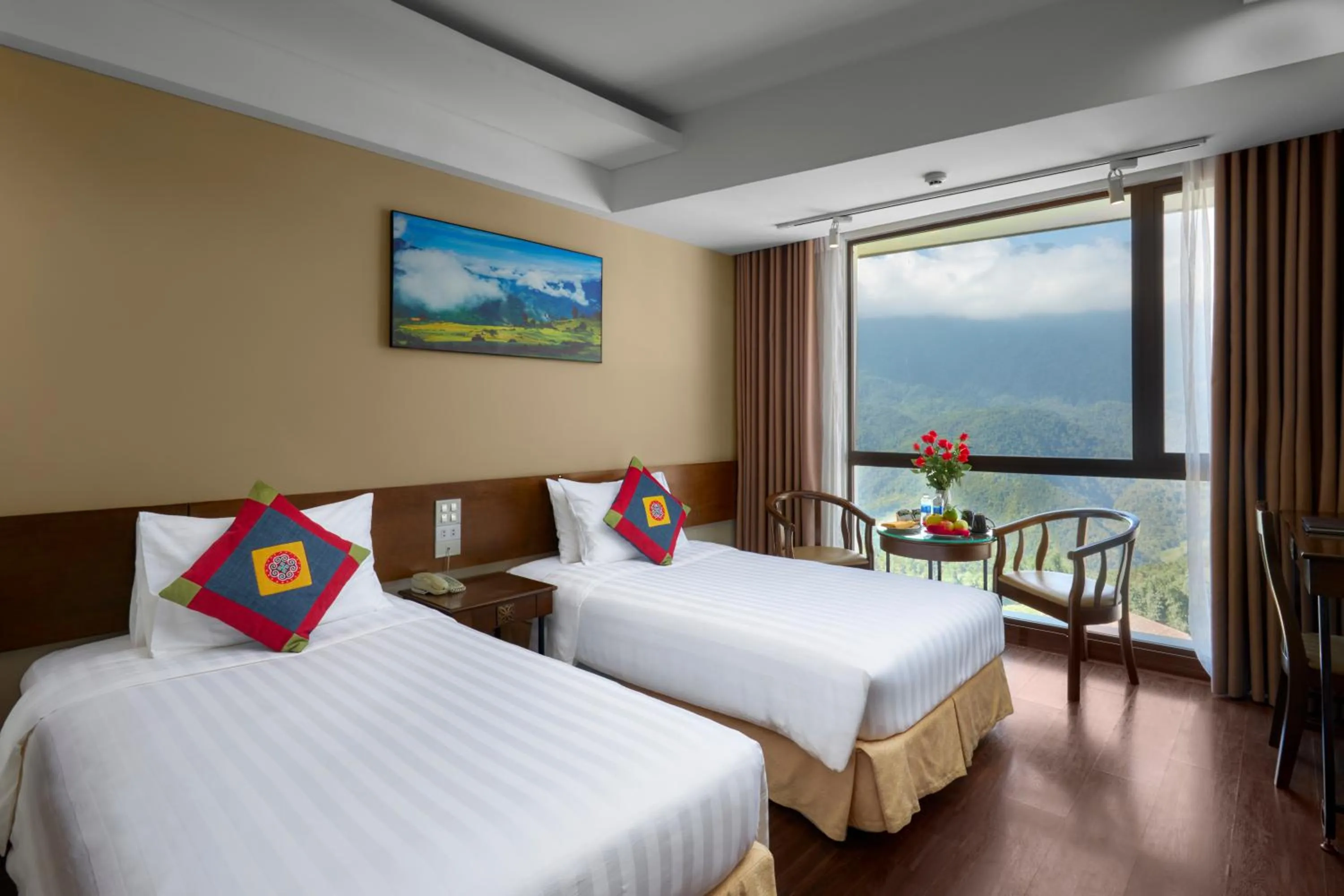 Bed in Amazing Hotel Sapa