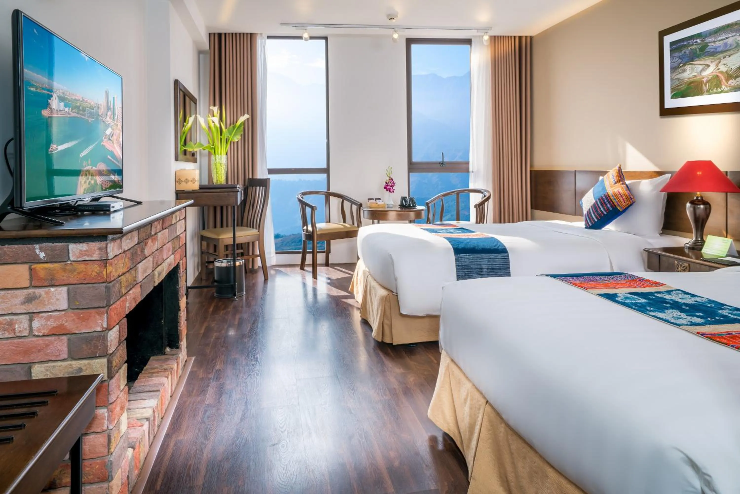 Bed in Amazing Hotel Sapa