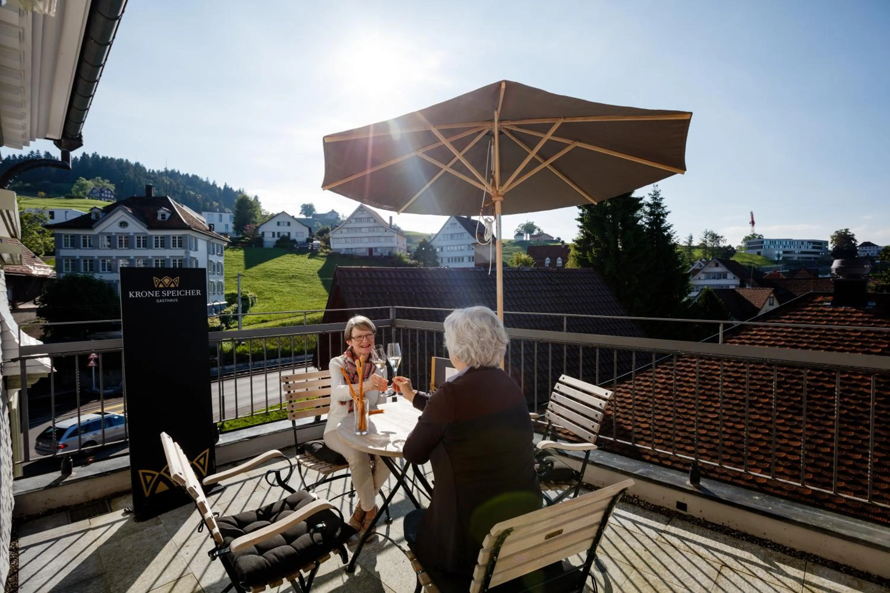 Balcony/Terrace in Hotel Krone Speicher