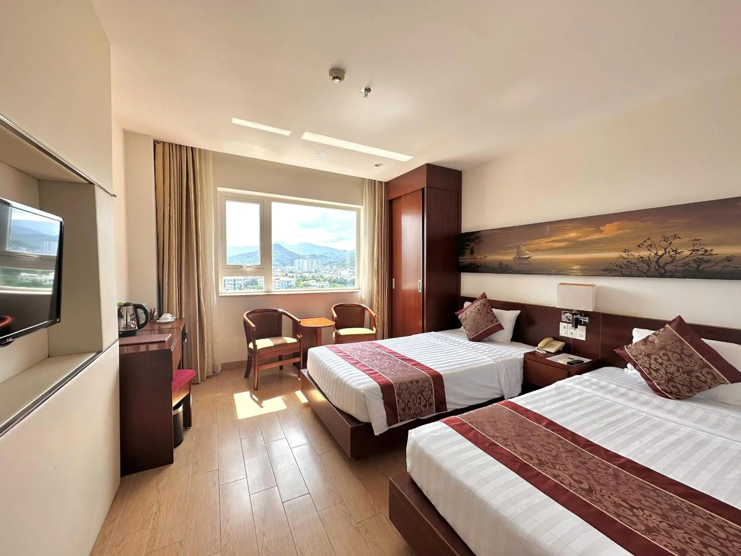Bed in Nha Trang Wonderland Hotel