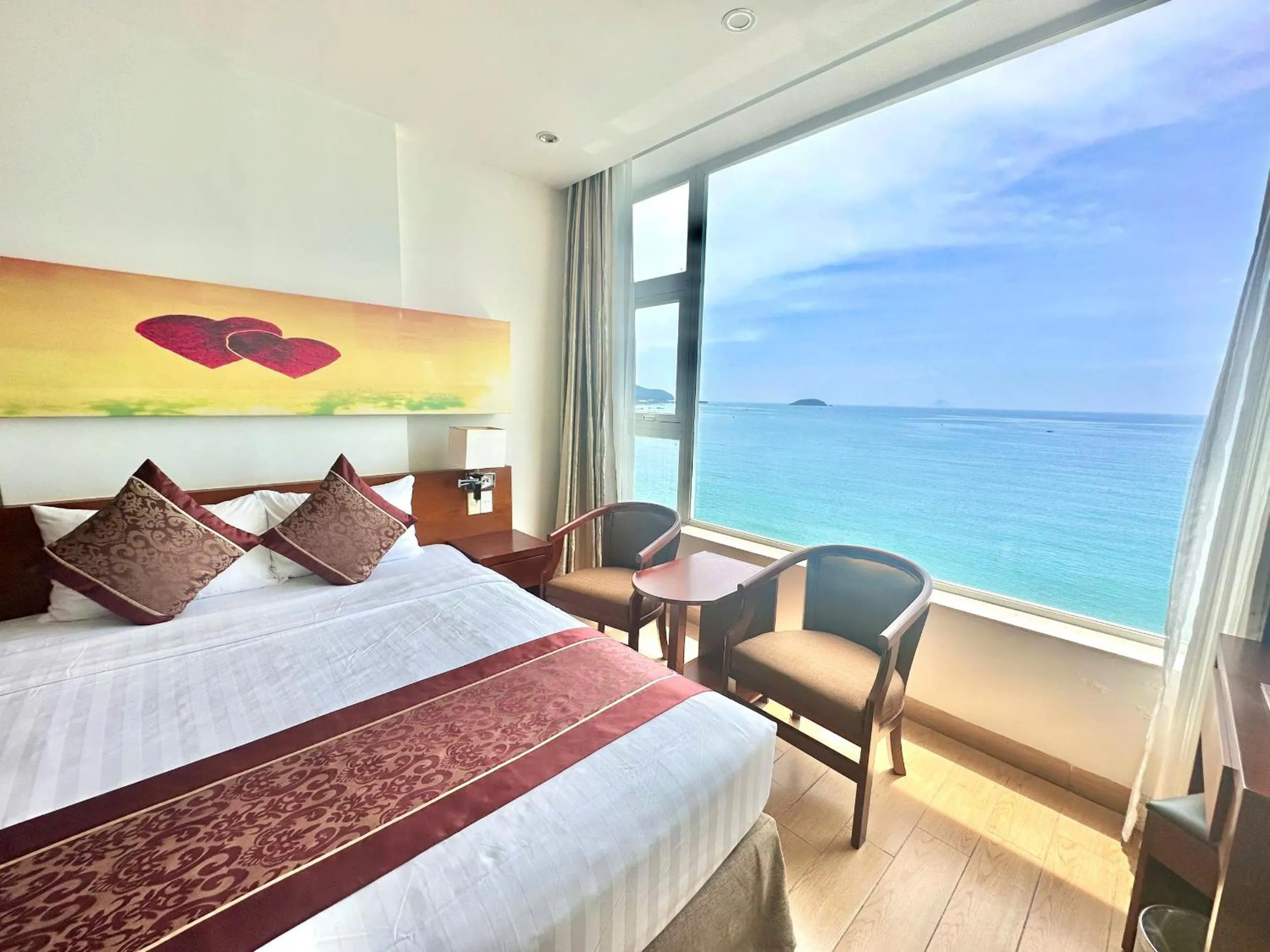 Bed in Nha Trang Wonderland Hotel