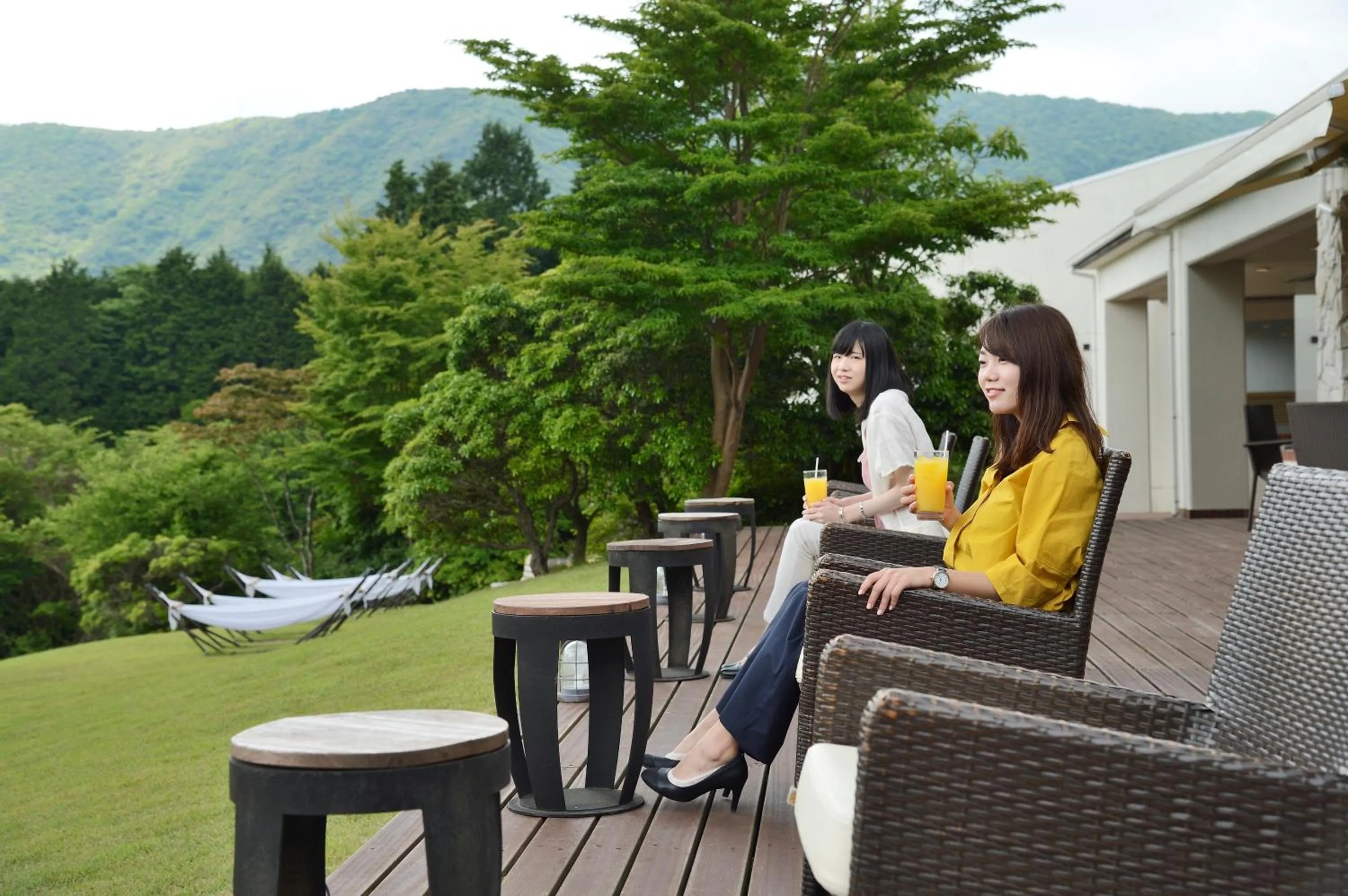 Garden in Hakone Lake Hotel