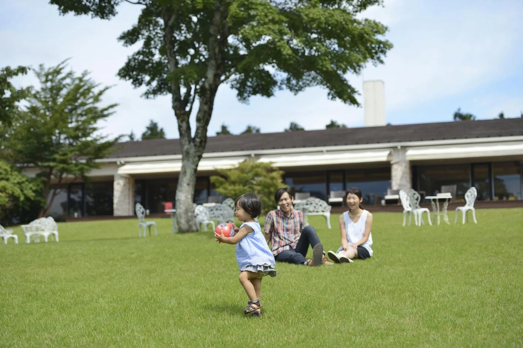 People in Hakone Lake Hotel