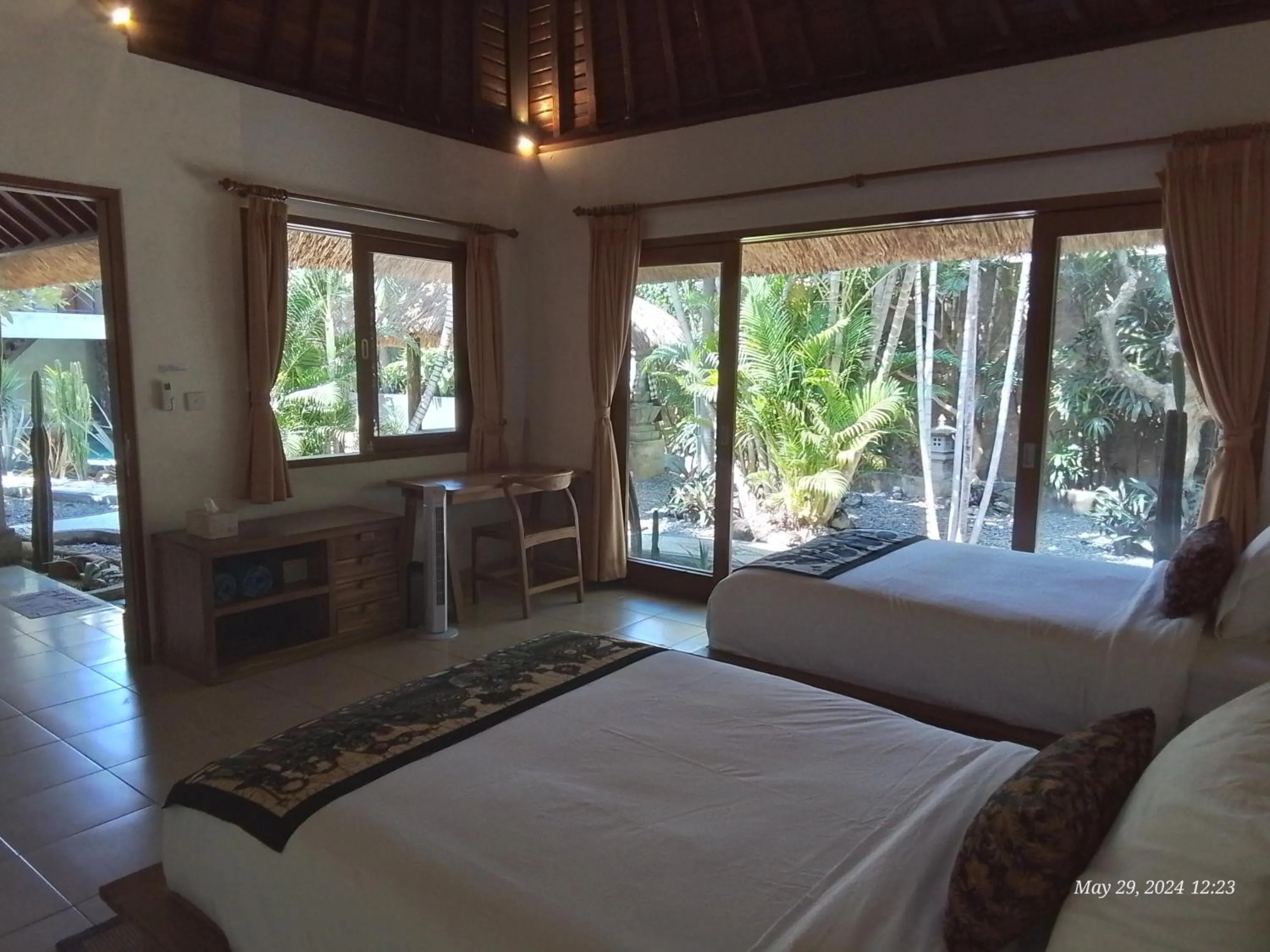 Bed in Villa del Mar Amed Bali