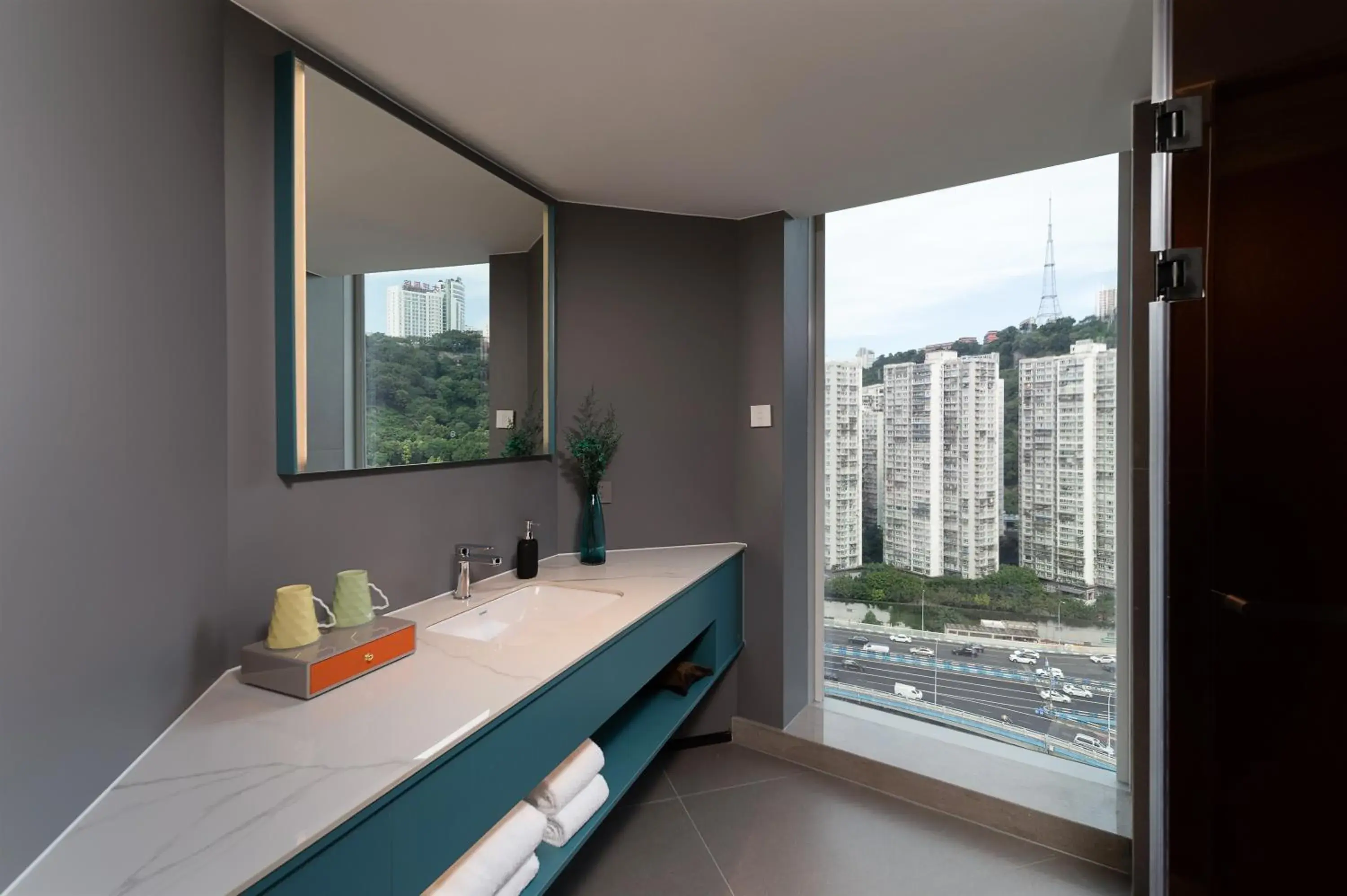 City view in Pagoda Hotel Of SSAW ChongQing International Land-sea City view in Pagoda Hotel Of SSAW ChongQing International Land-sea