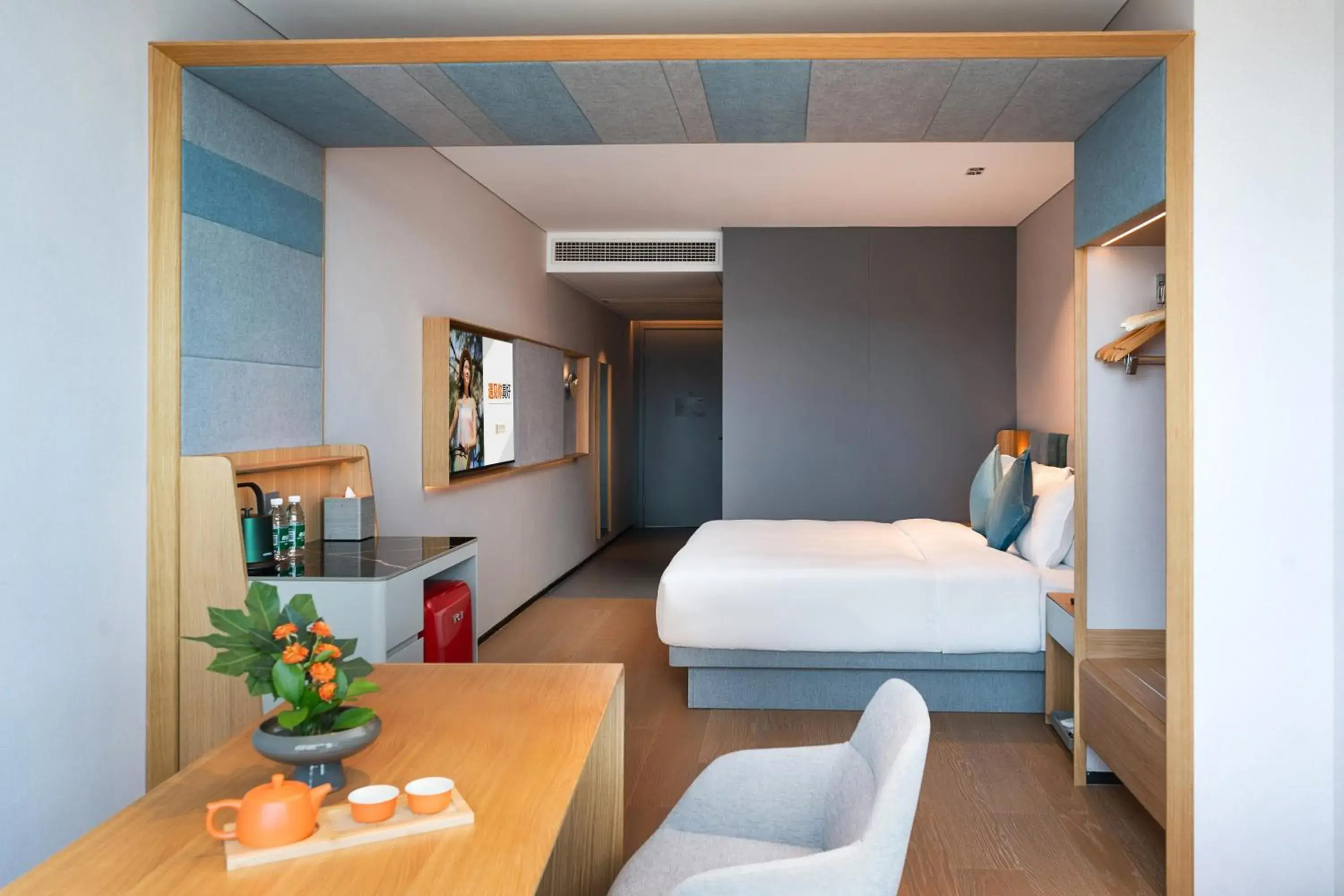 Photo of the whole room, Bed in Pagoda Hotel Of SSAW ChongQing International Land-sea Photo of the whole room, Bed in Pagoda Hotel Of SSAW ChongQing International Land-sea