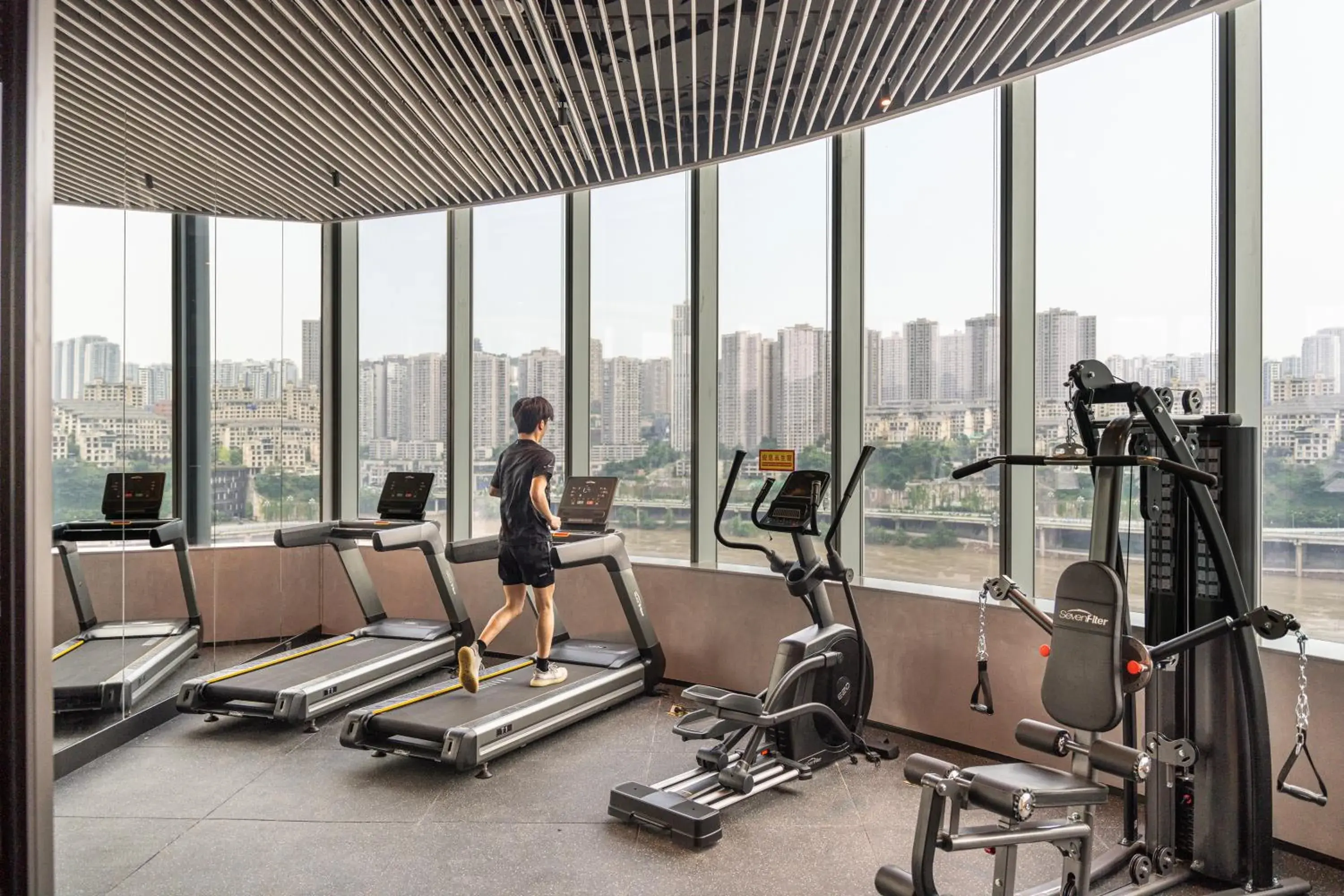 Fitness centre/facilities in Pagoda Hotel Of SSAW ChongQing International Land-sea Fitness centre/facilities in Pagoda Hotel Of SSAW ChongQing International Land-sea