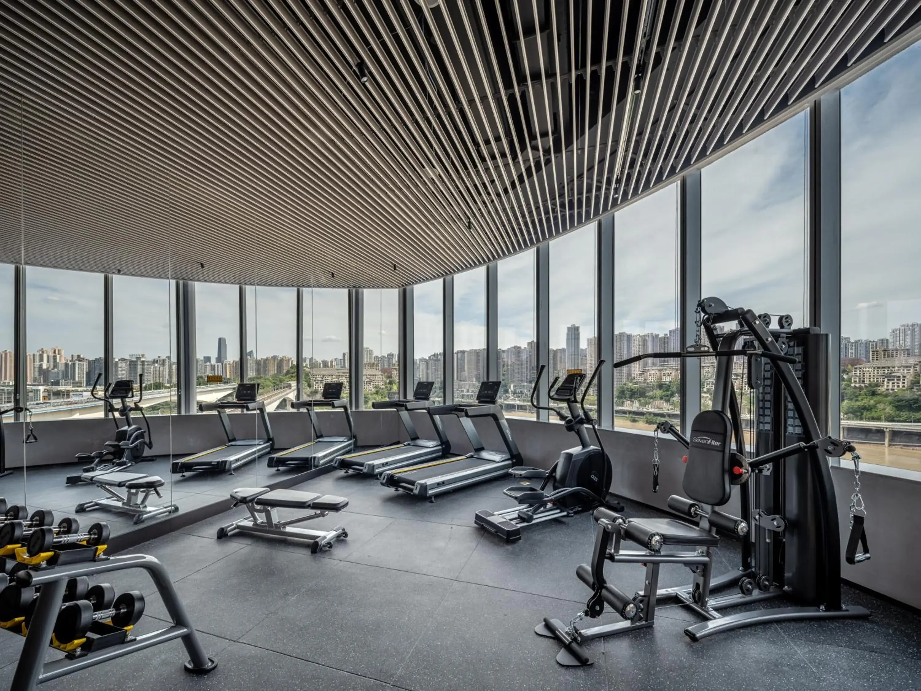 Fitness centre/facilities in Pagoda Hotel Of SSAW ChongQing International Land-sea Fitness centre/facilities in Pagoda Hotel Of SSAW ChongQing International Land-sea