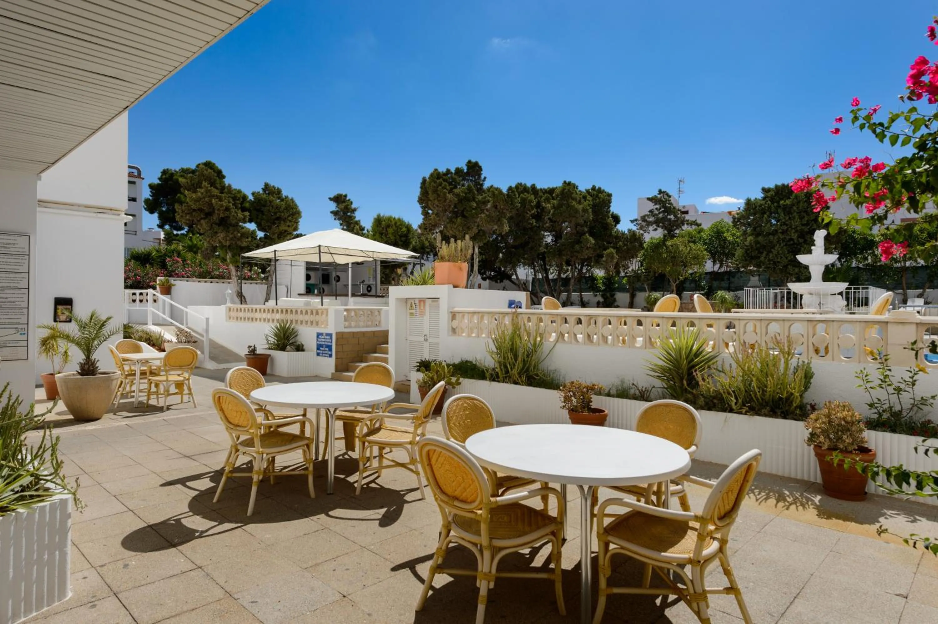 Patio in Apartamentos San Antonio Beach