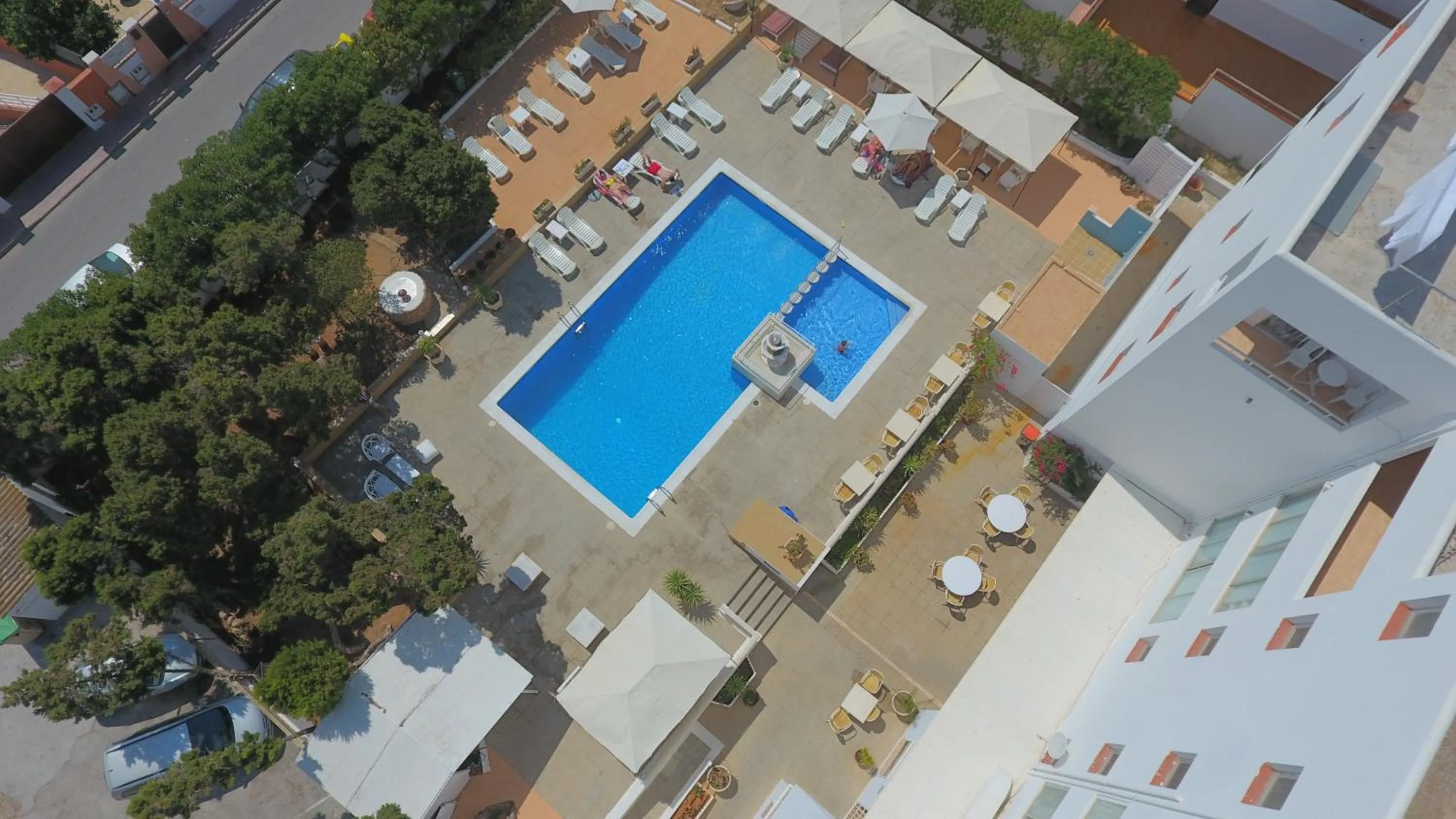 Bird's eye view in Apartamentos San Antonio Beach
