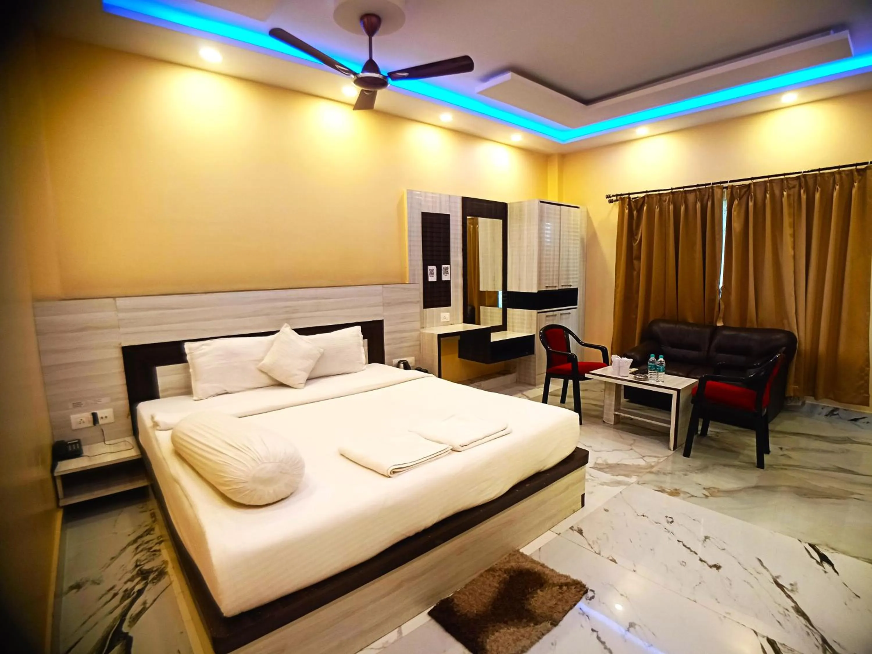 Bed in Samudra Bilas Resort, Mandarmoni