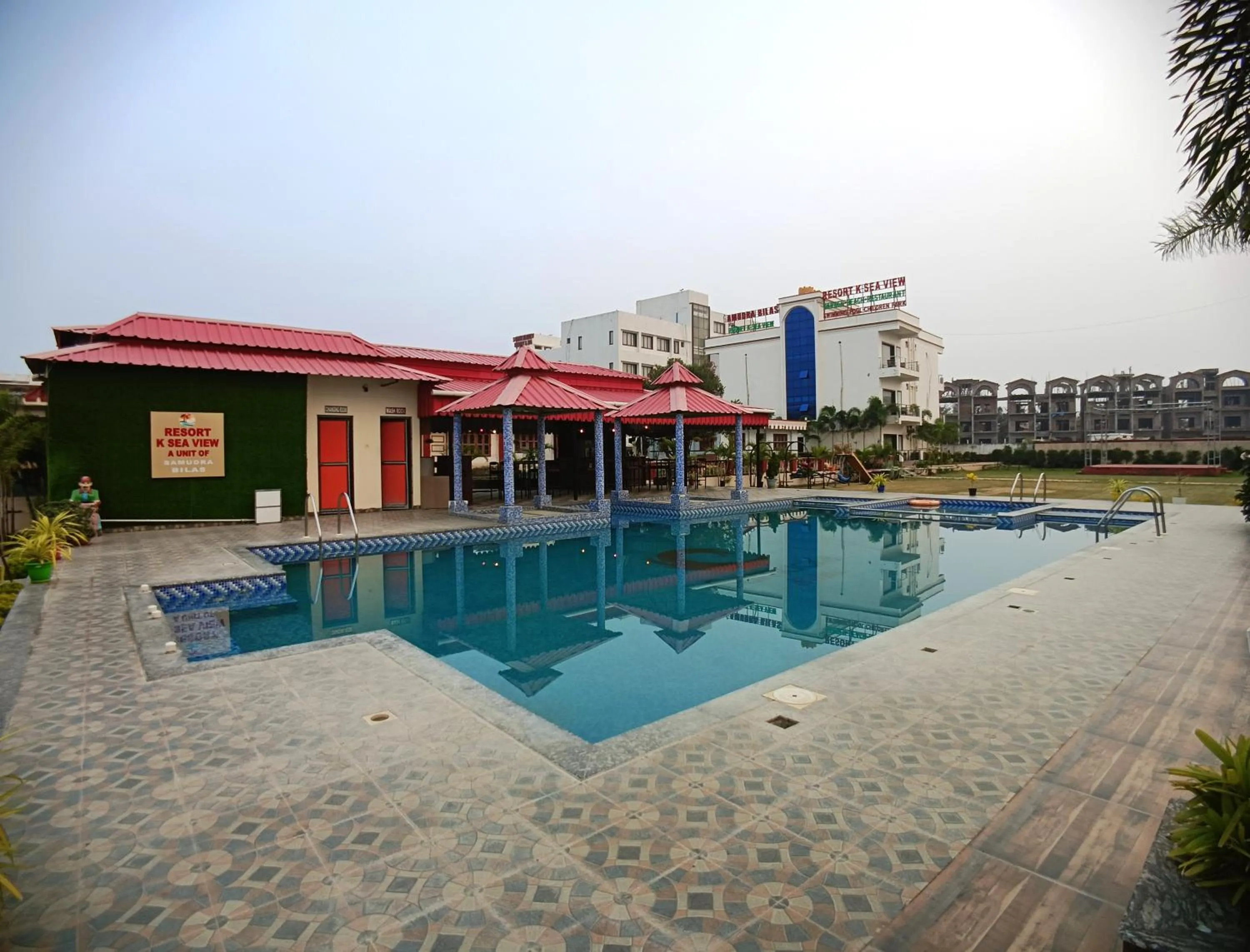 Pool view in Samudra Bilas Resort, Mandarmoni